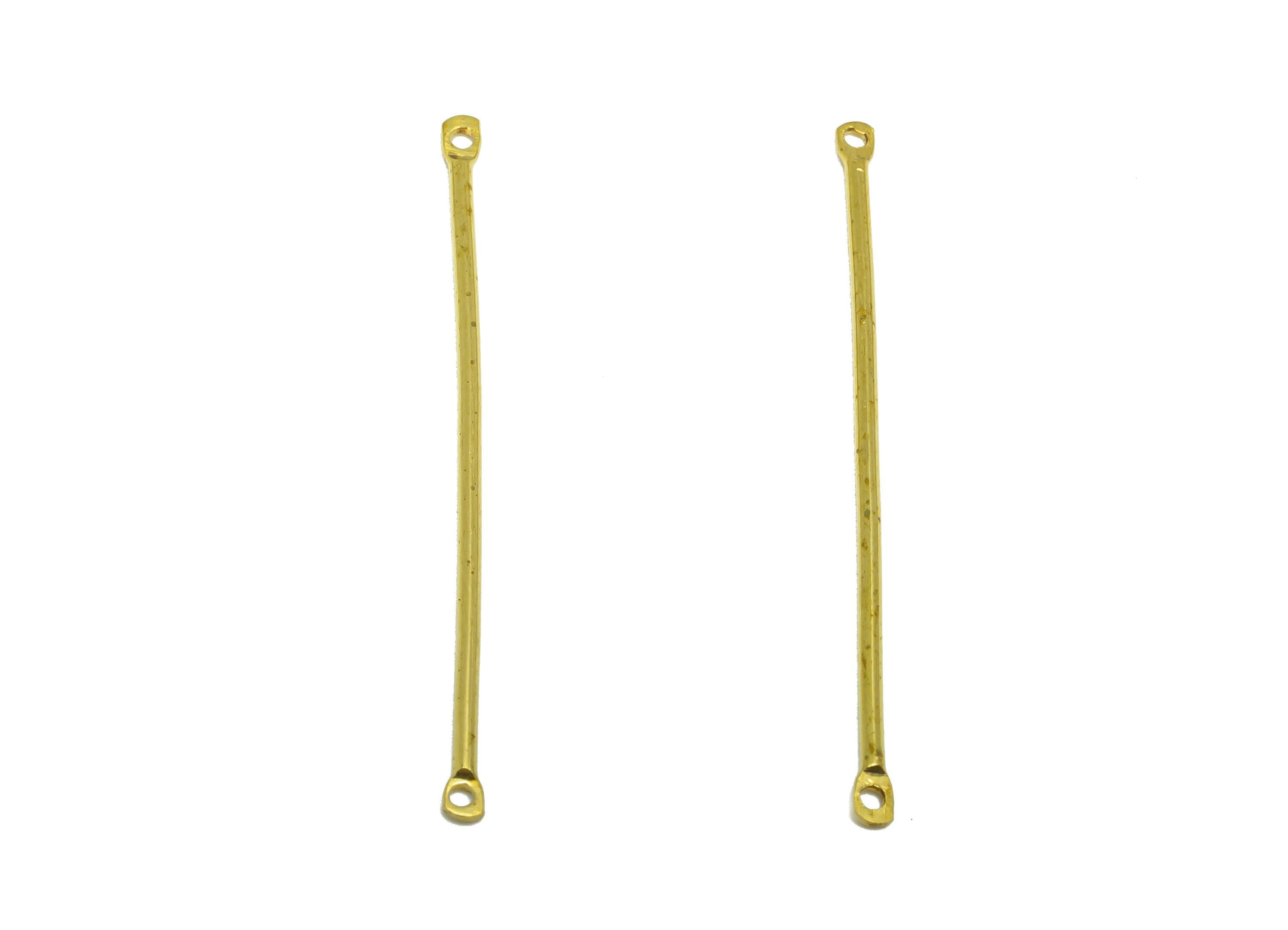 1.2*40mm Bar Earring Connector - Raw Brass Metal Link Component - Crafting Components - Metal Connector Pin - DIY Jewelry Supplies - PP10899 - DOMEDBAZAAR