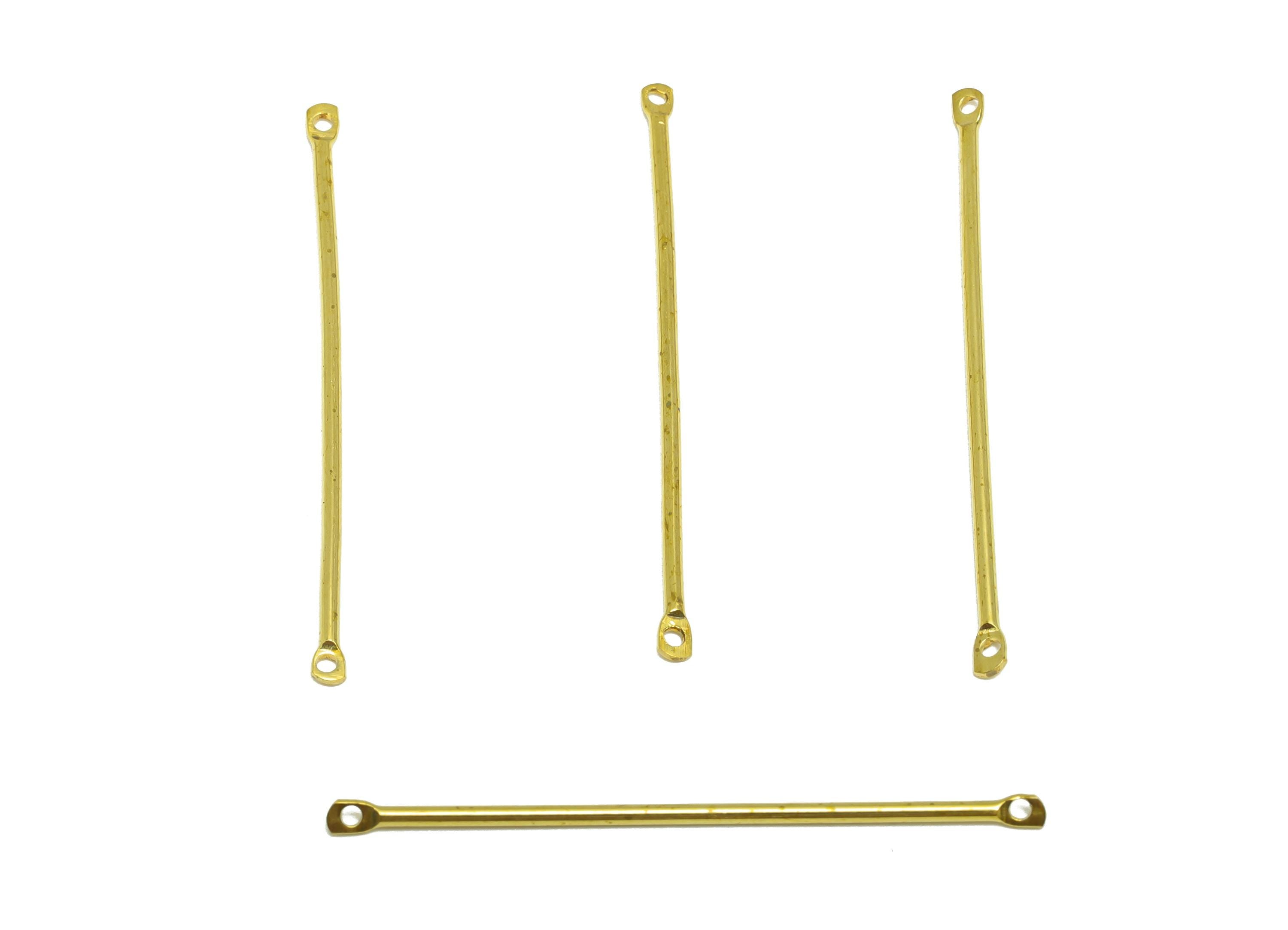 1.2*40mm Bar Earring Connector - Raw Brass Metal Link Component - Crafting Components - Metal Connector Pin - DIY Jewelry Supplies - PP10899 - DOMEDBAZAAR