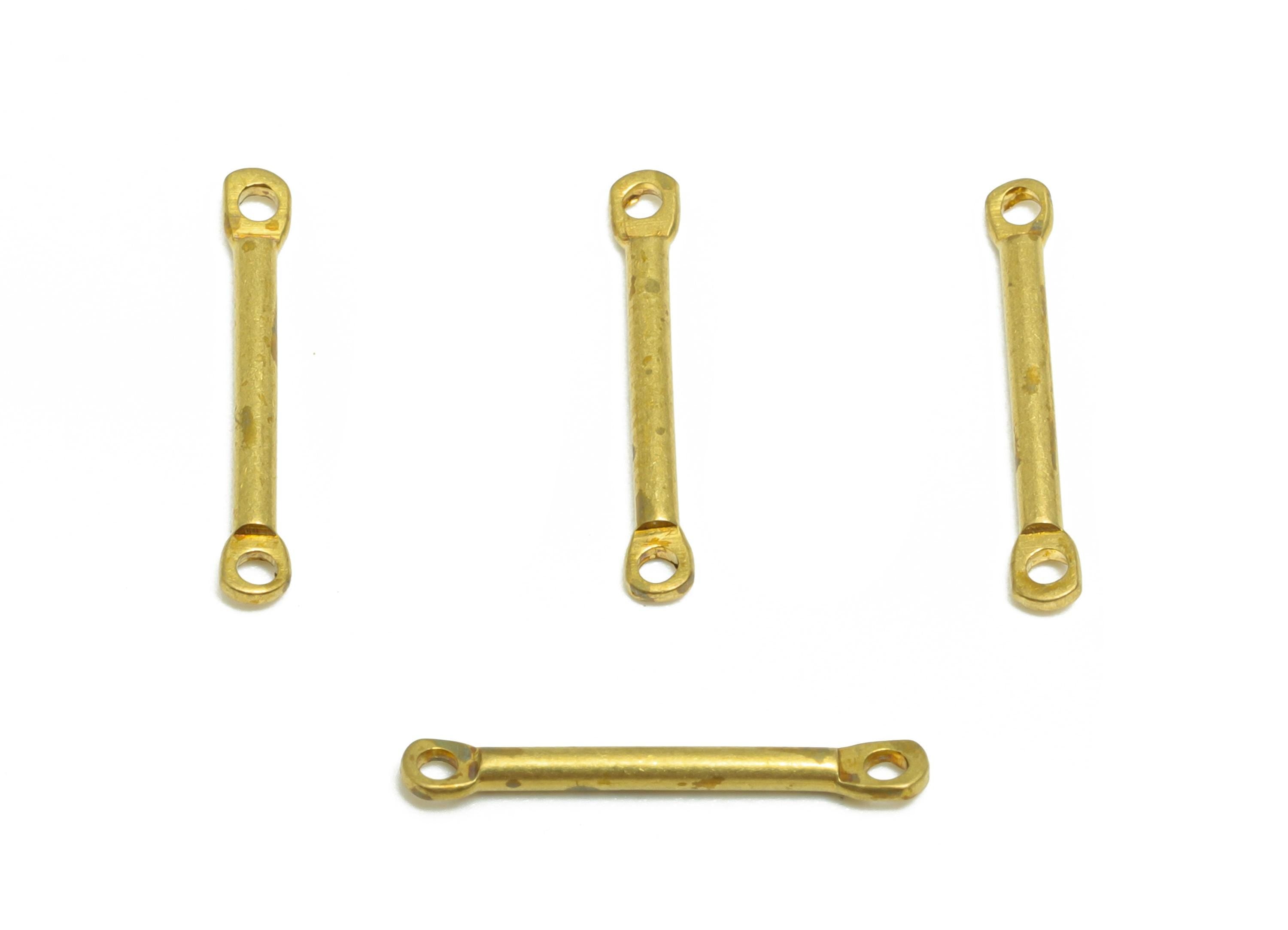 1.2*14mm Bar Earring Connector - Raw Brass Metal Link Component - Crafting Components - Metal Connector Pin - DIY Jewelry Supplies - PP10903 - DOMEDBAZAAR