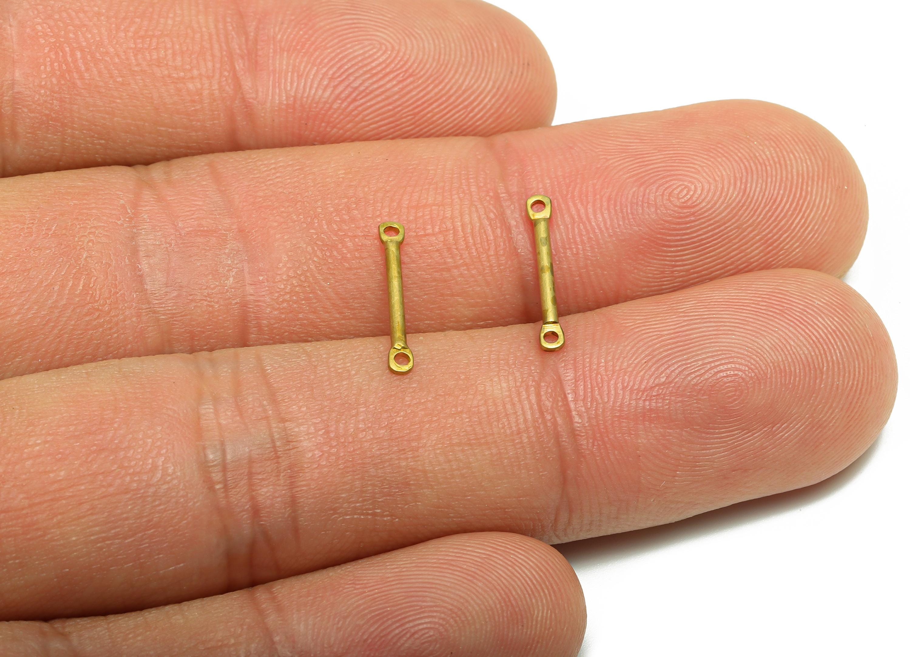 1.2*14mm Bar Earring Connector - Raw Brass Metal Link Component - Crafting Components - Metal Connector Pin - DIY Jewelry Supplies - PP10903 - DOMEDBAZAAR