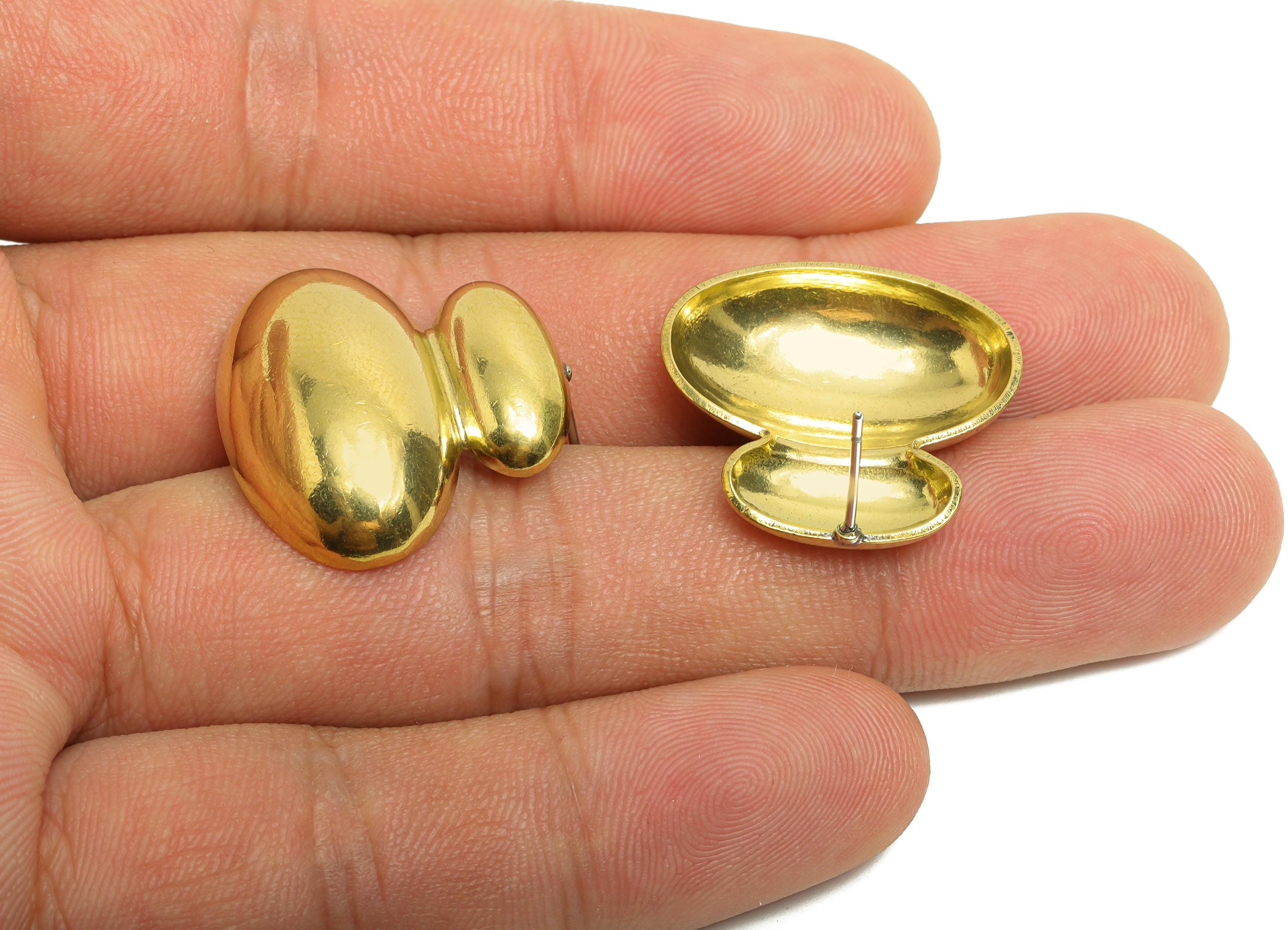 Unique Bubble Stud Earring - Raw Brass Geometry Earring Stud - Contemporary Double Dome Earring - Artistic Earring - 22x23x5mm - PP10815 - DOMEDBAZAAR