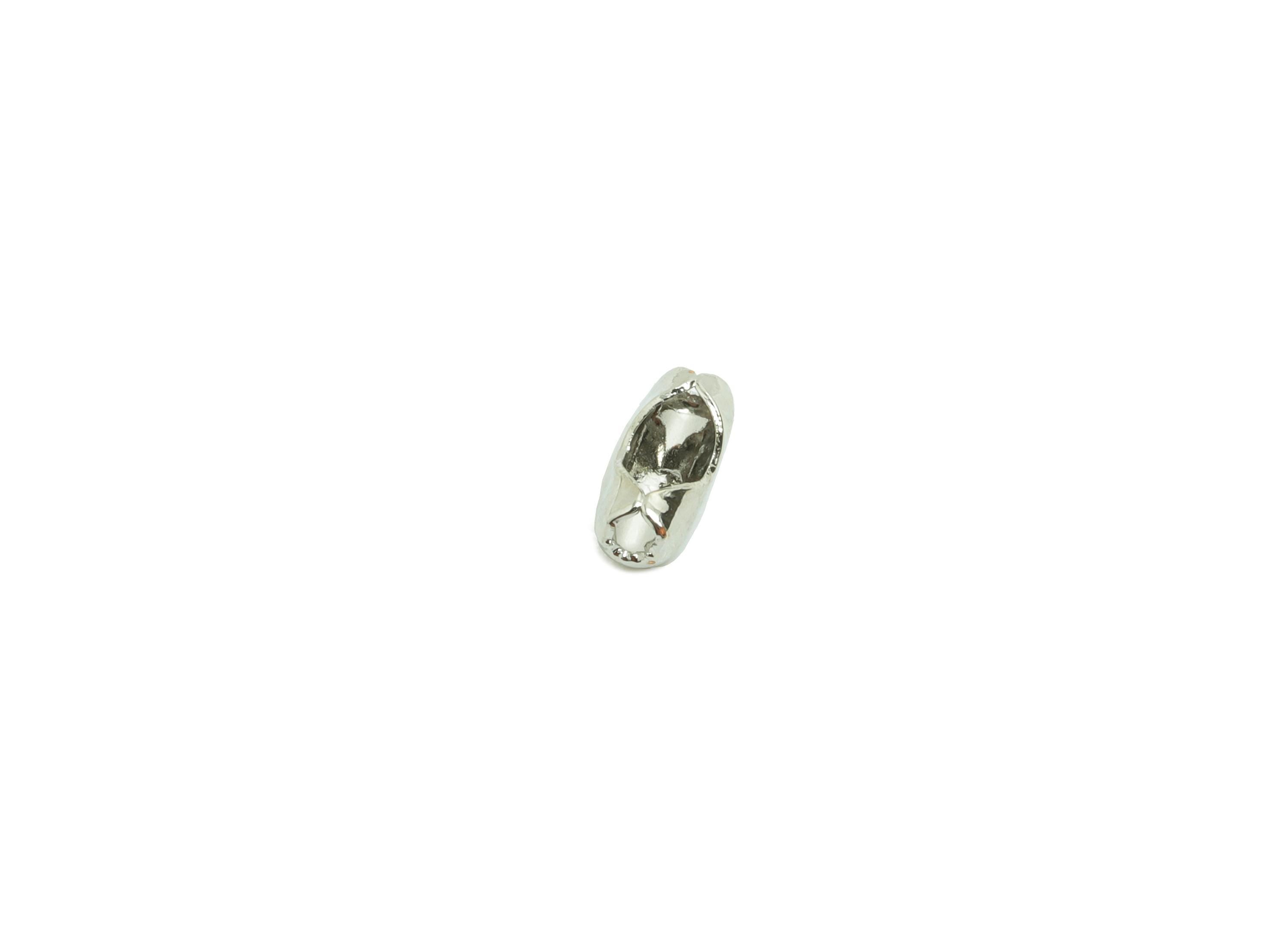Brass Crimp Beads Charm - Brass Crimp Bead for Jewelry Making - Decorative Silver Spacer Bead for Bracelets and Necklace - 6x2x2mm-RGP10006 - DOMEDBAZAAR