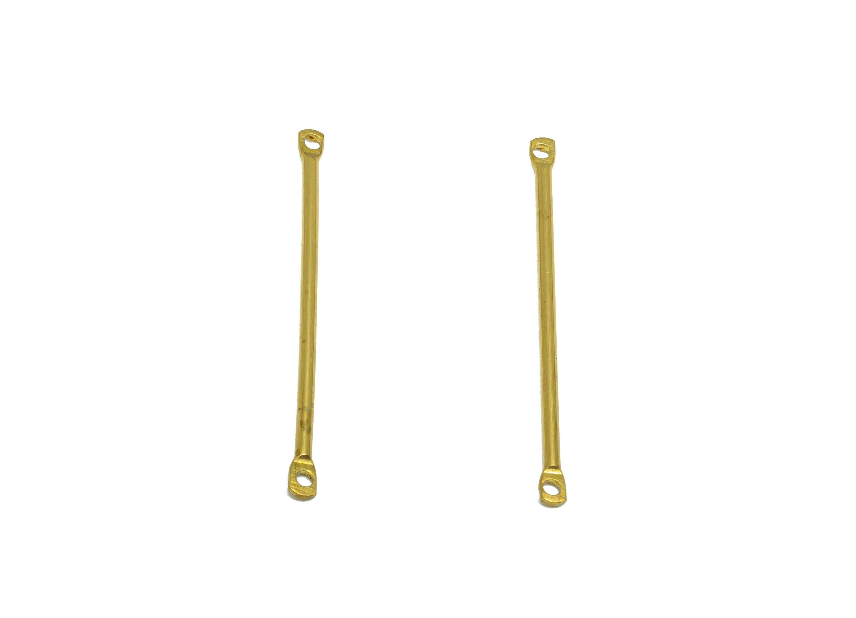 1.5*30mm Bar Earring Connector - Raw Brass Metal Link Component - Crafting Connector - Metal Connector Pin - DIY Jewelry Supplies - PP10895 - DOMEDBAZAAR