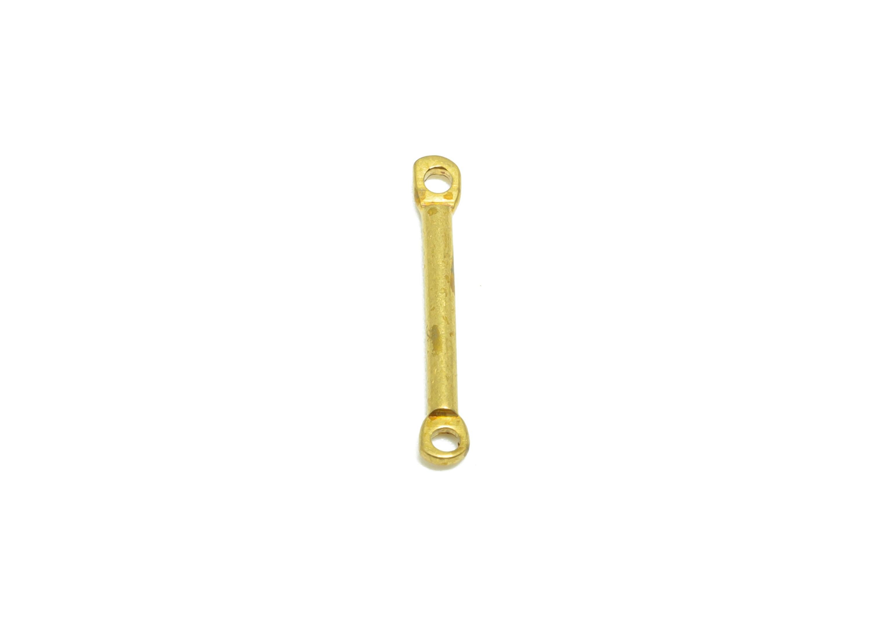 1.2*14mm Bar Earring Connector - Raw Brass Metal Link Component - Crafting Components - Metal Connector Pin - DIY Jewelry Supplies - PP10903 - DOMEDBAZAAR