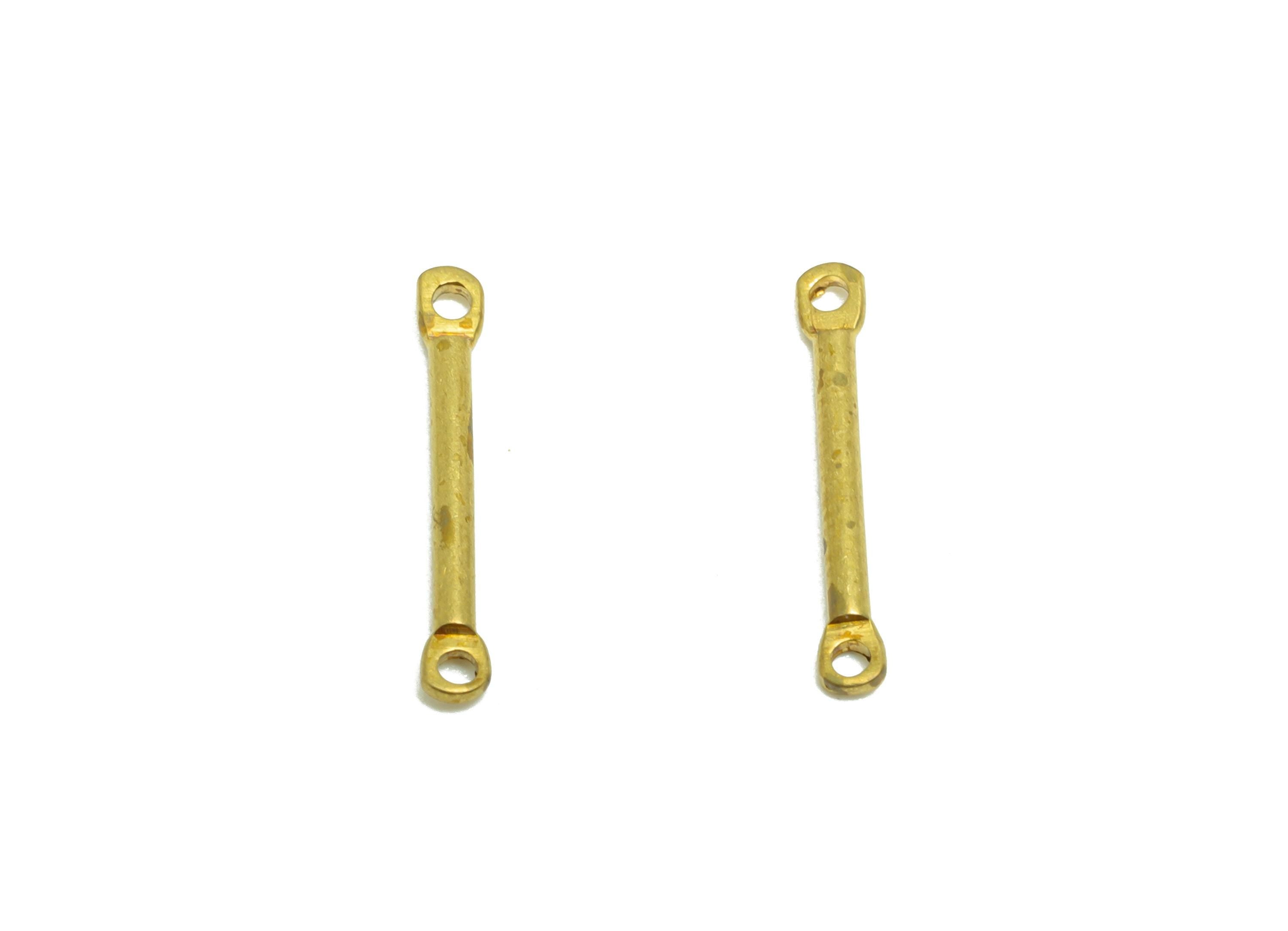 1.2*14mm Bar Earring Connector - Raw Brass Metal Link Component - Crafting Components - Metal Connector Pin - DIY Jewelry Supplies - PP10903 - DOMEDBAZAAR