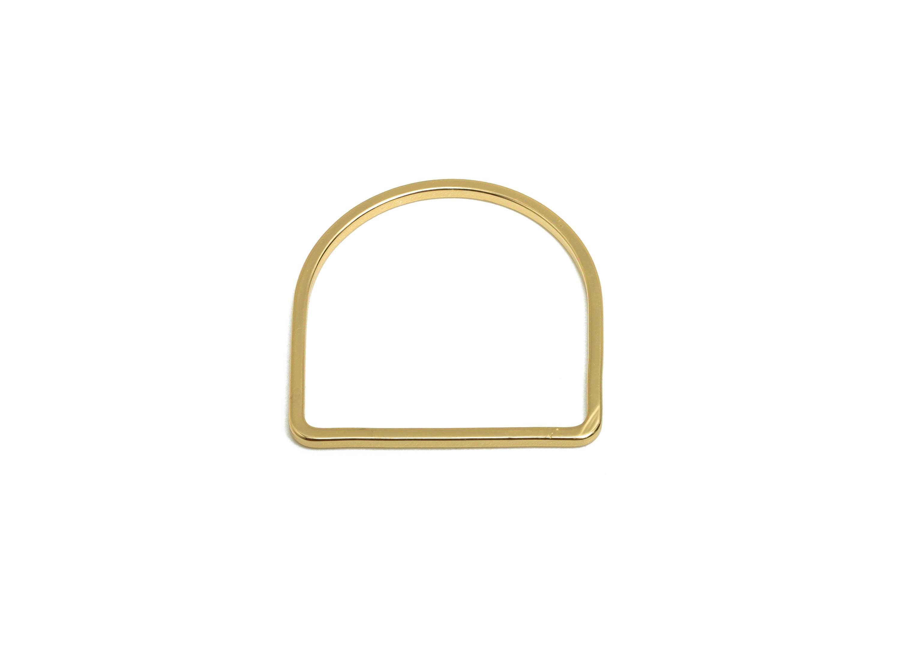 20*20mm Gold Arch Connector - Geometric Link - Brass Geometry Frame Charm - Minimalist Jewelry - DIY Jewelry - 18K Real Gold Plated -RGP9284 - DOMEDBAZAAR