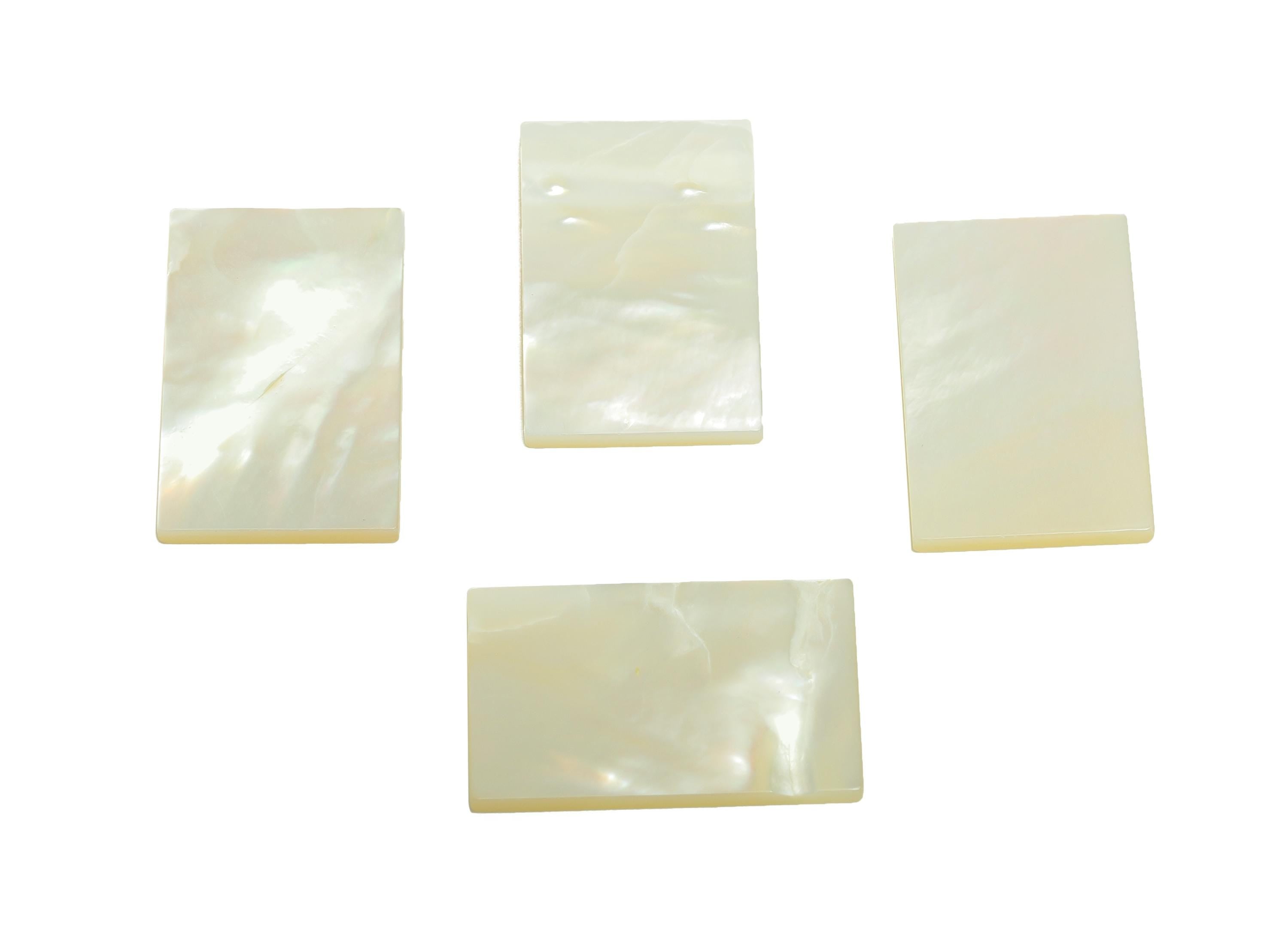 Mother of Pearl Charm - Rectangular White Shell Charm - Geometric Elegant Pearl Charm - DIY Shell Pendant - 21x13.2x1.42mm - RGP9316 - DOMEDBAZAAR