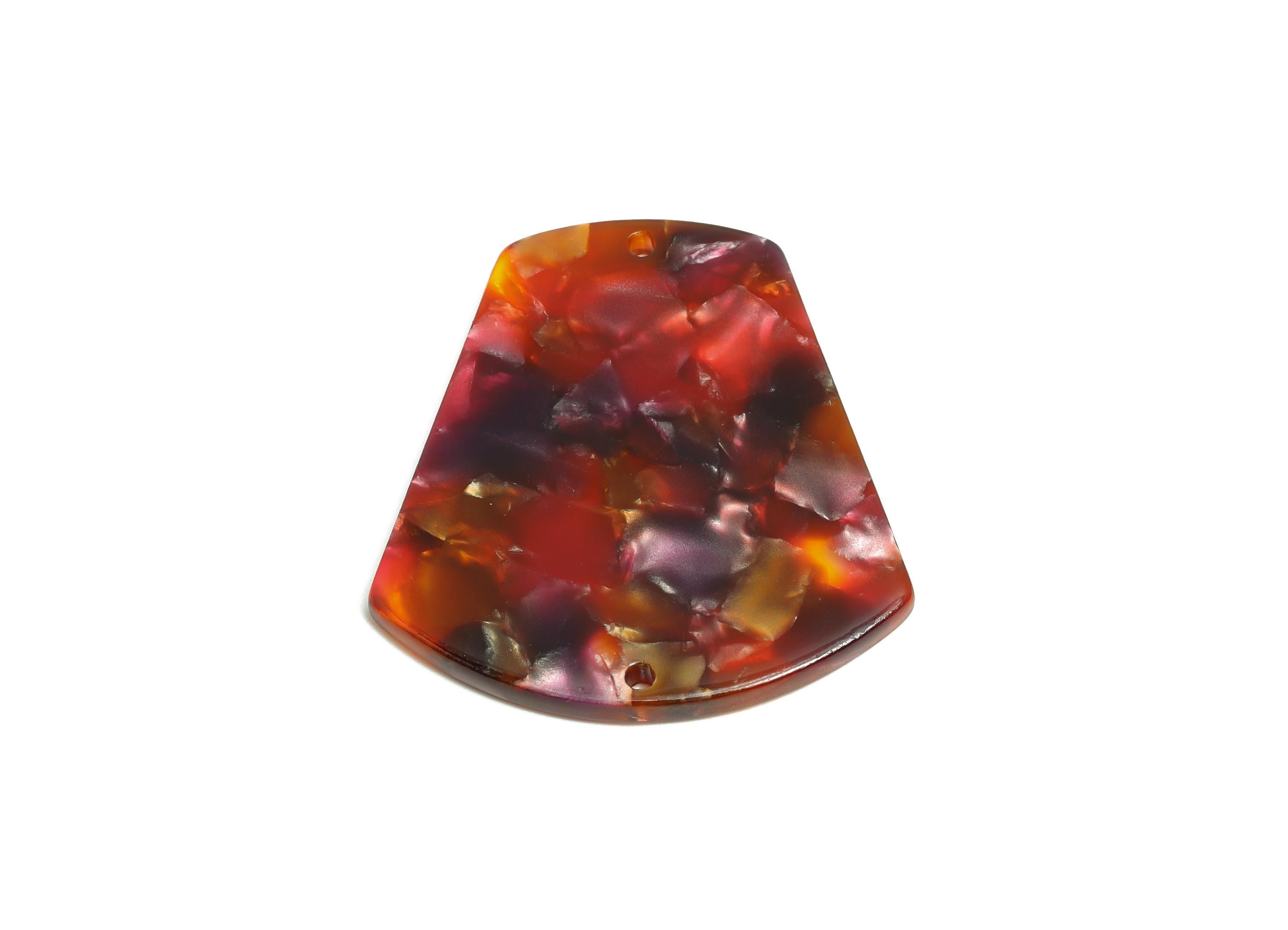 Acetic Acid Trapezoid Charm - DIY Jewelry Geometric Connector - Modern Jewelry - Handmade Accessory - 34.95x32.62x2.55mm - AC2636-A1044 - DOMEDBAZAAR