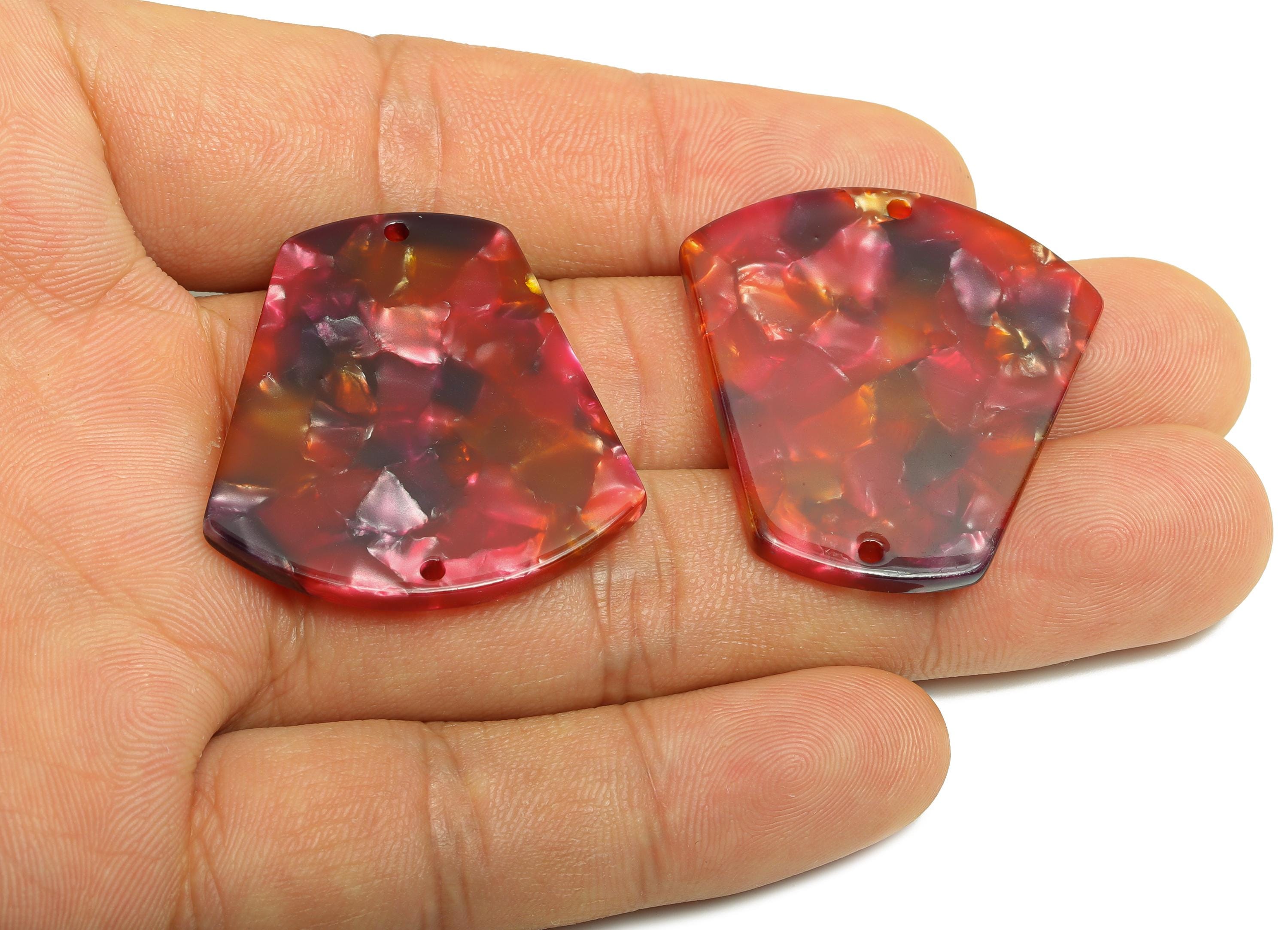 Acetic Acid Trapezoid Charm - DIY Jewelry Geometric Connector - Modern Jewelry - Handmade Accessory - 34.95x32.62x2.55mm - AC2636-A1044 - DOMEDBAZAAR