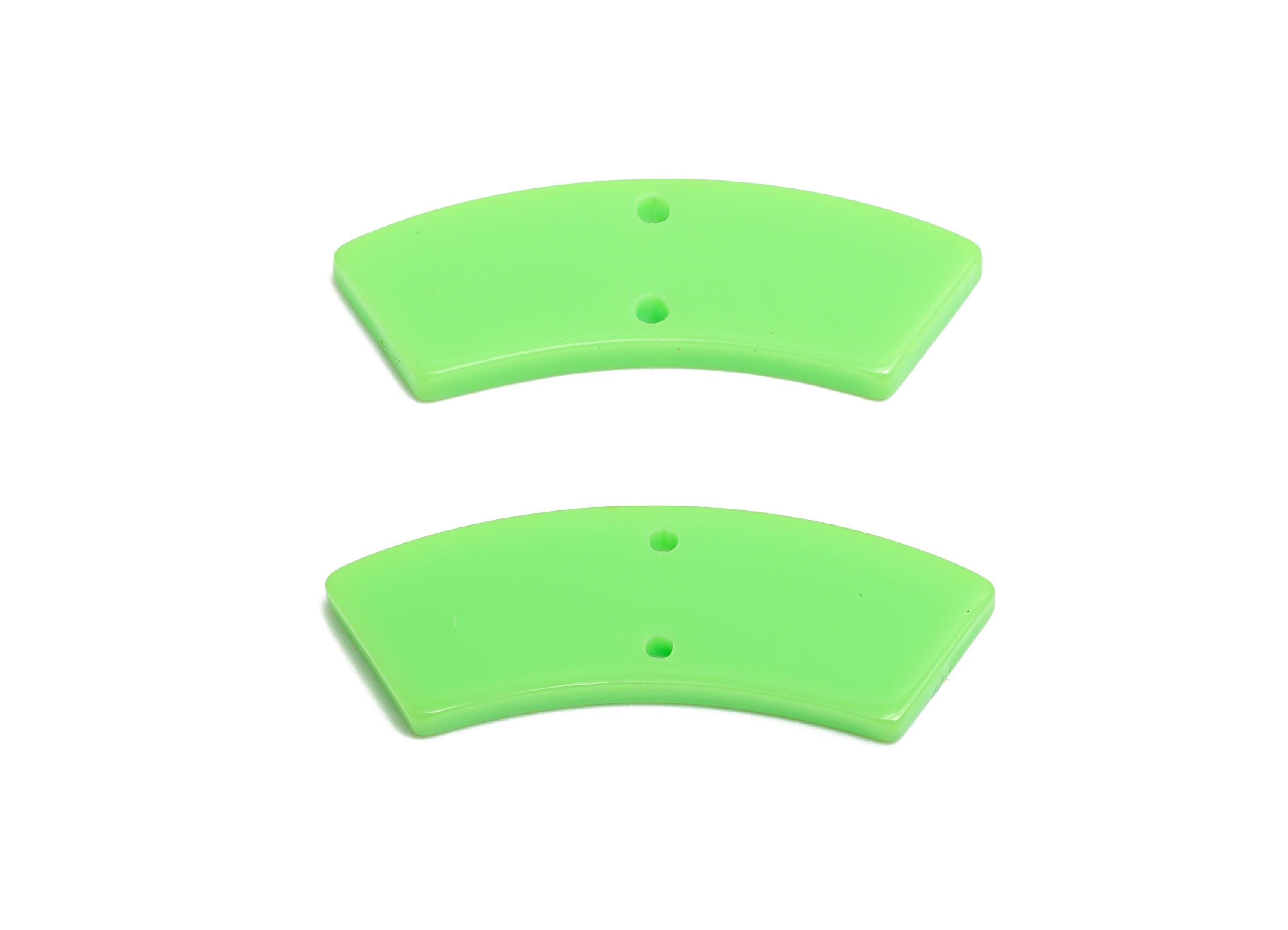 Acrylic Curved Connector - DIY Jewelry Crescent Connector - DIY Crafting - Handmade Accessory - Craft Supplies - 30.95x9x2mm - AC2326-A1039 - DOMEDBAZAAR