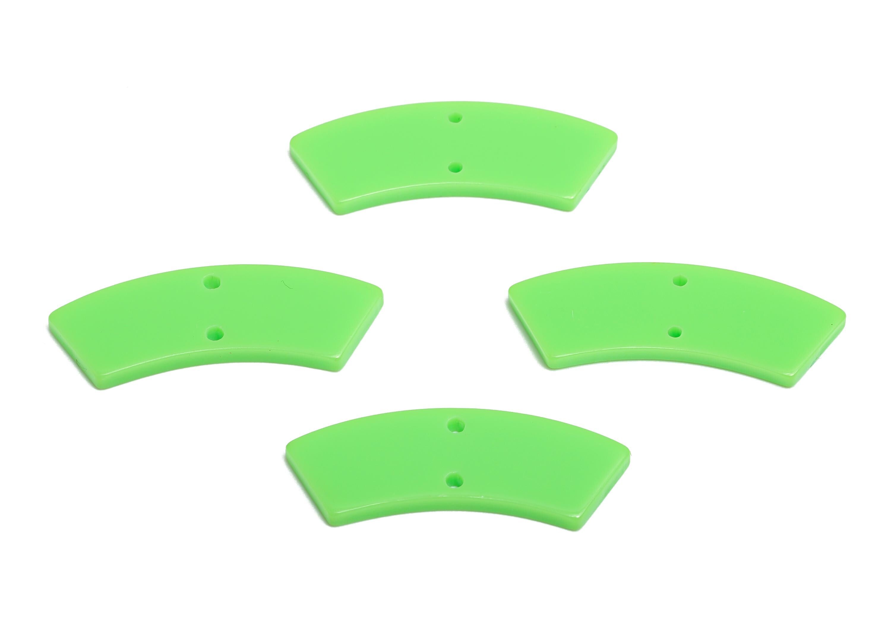 Acrylic Curved Connector - DIY Jewelry Crescent Connector - DIY Crafting - Handmade Accessory - Craft Supplies - 30.95x9x2mm - AC2326-A1039 - DOMEDBAZAAR