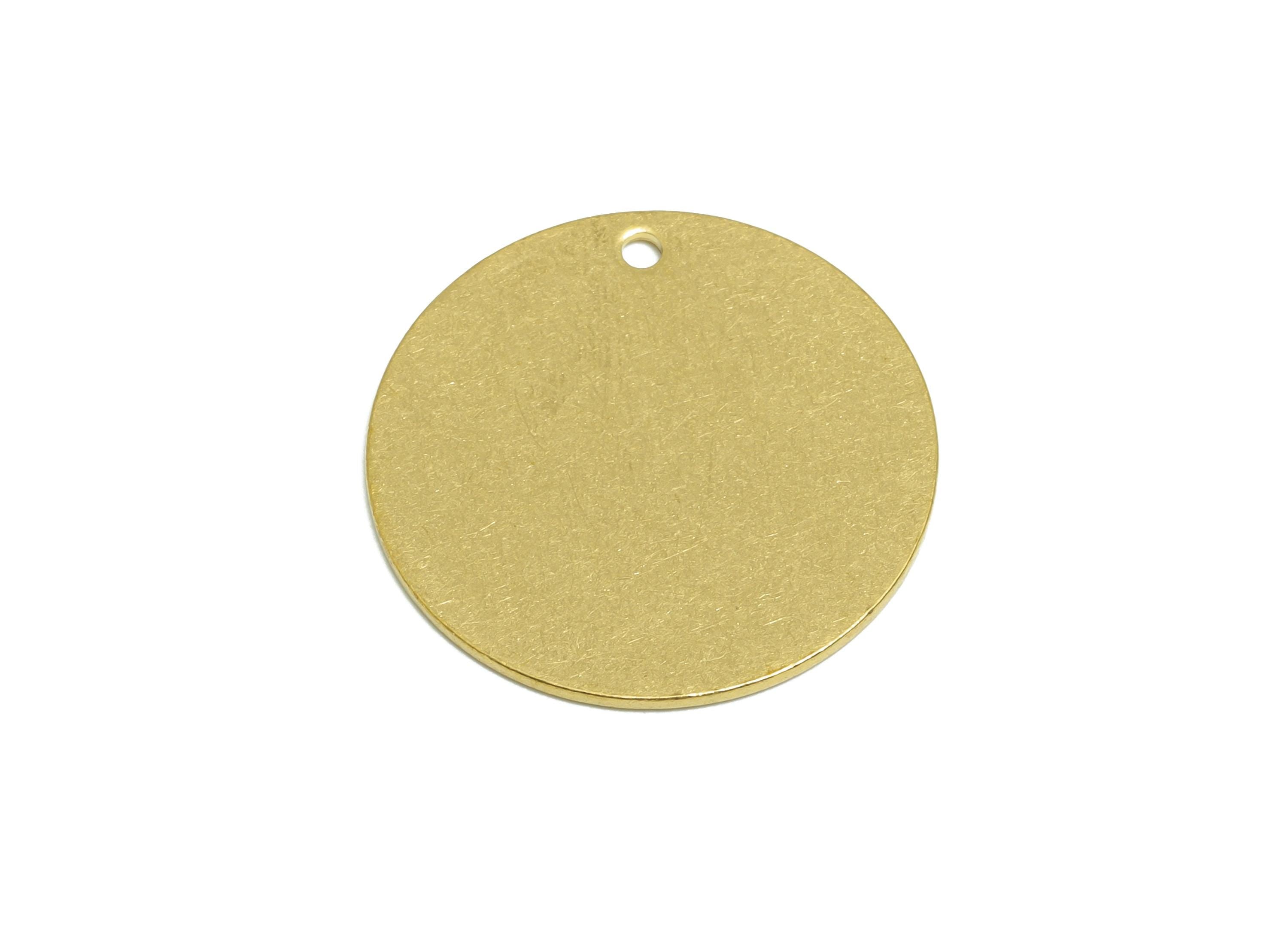 Brass Minimalist Earring Charm - Raw Brass Blank Pendant - Brass Customizable Jewelry - Fashion Jewelry Findings - 21x21x0.8mm - PP10974 - DOMEDBAZAAR