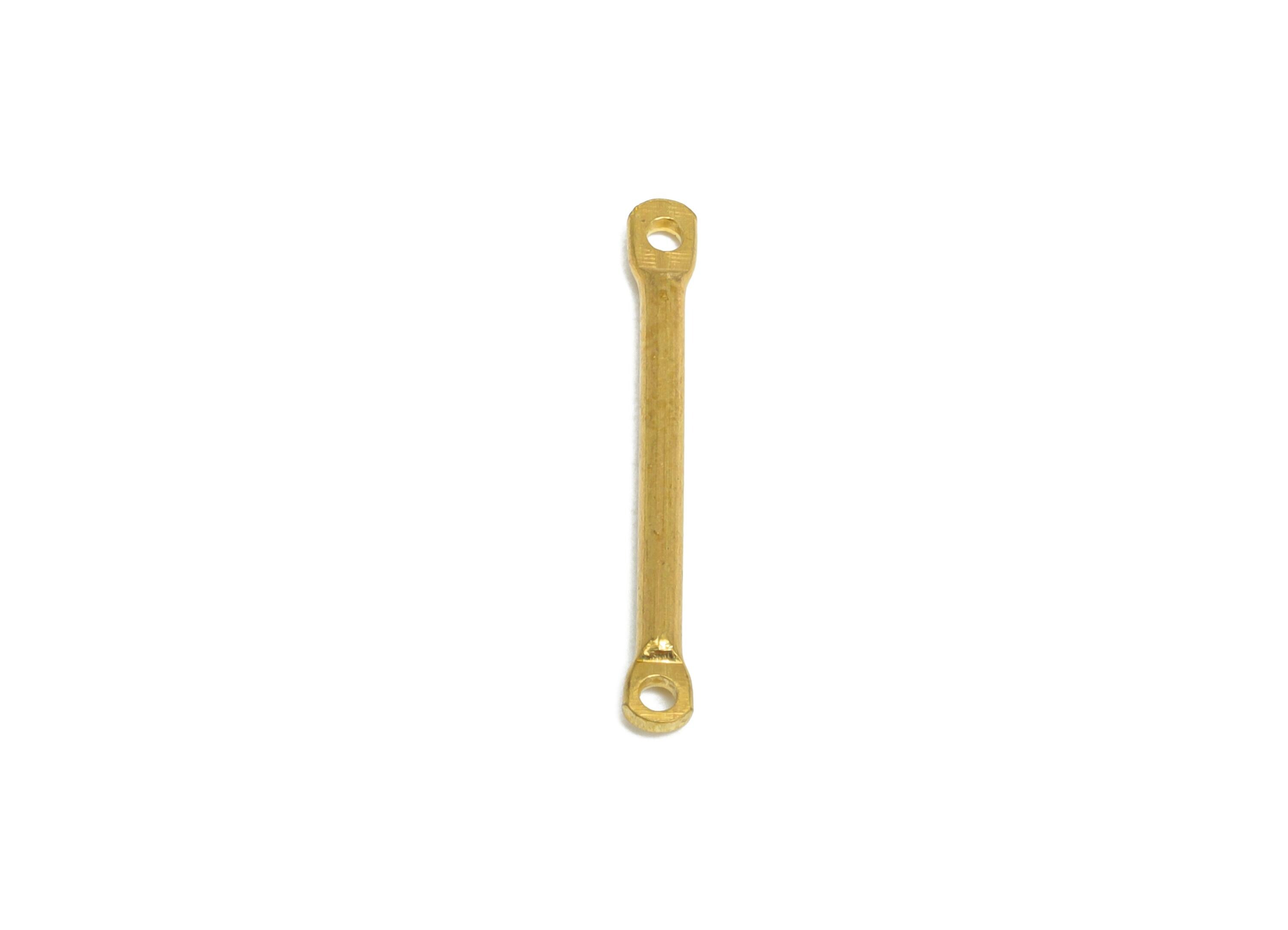 1.5*20mm Bar Earring Connector - Raw Brass Metal Link Component - Vertical Stick - Minimalist Bar Connector - Linear Jewelry Link - PP10898 - DOMEDBAZAAR