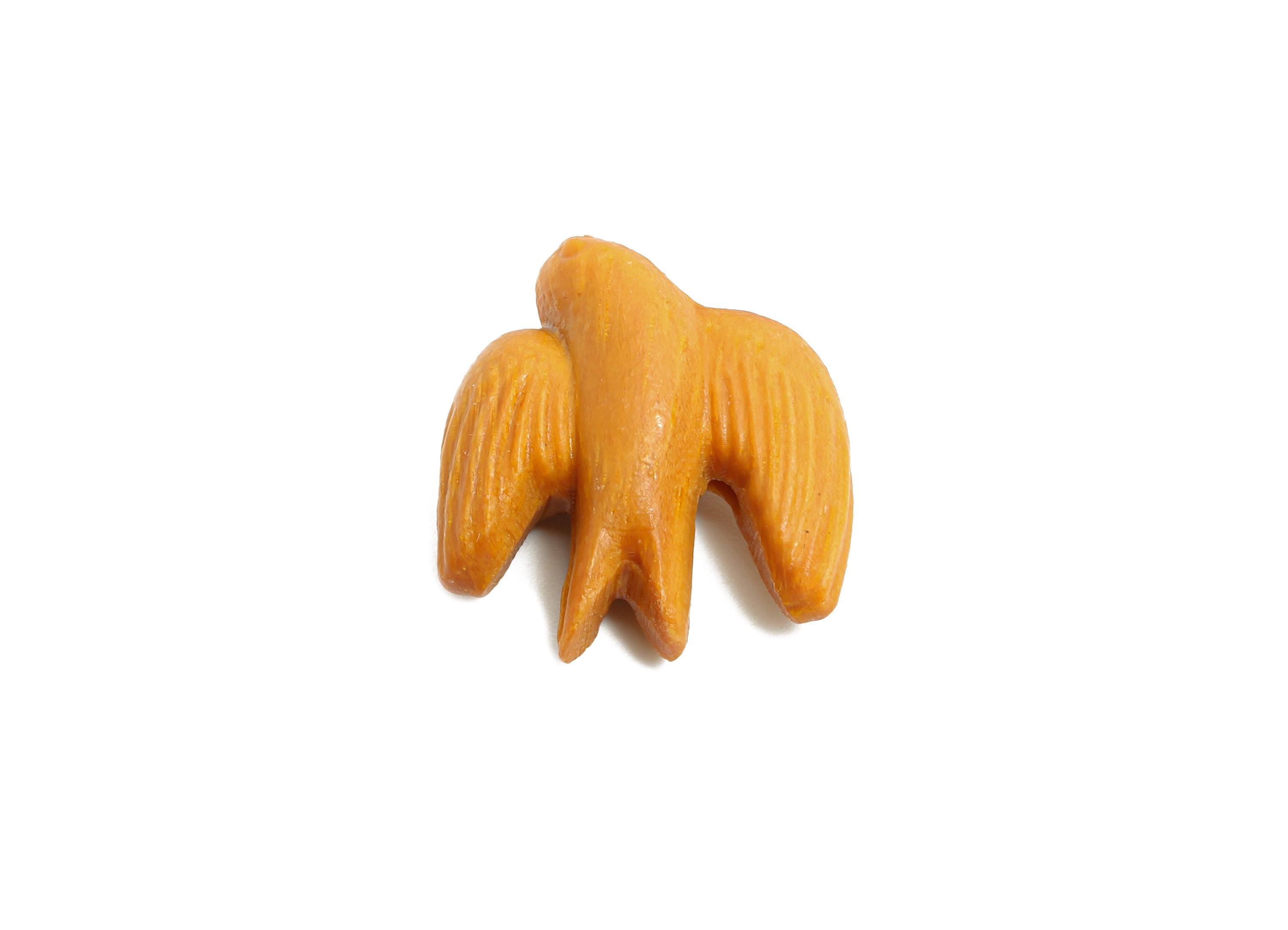 Sandal Wood Pigeon Beads - Handcrafted Crab Beads - DIY Swallow Natural Wood Supplies For Bracelet - Artisan Wood Bead - 21x20x10mm - BB1330 - DOMEDBAZAAR