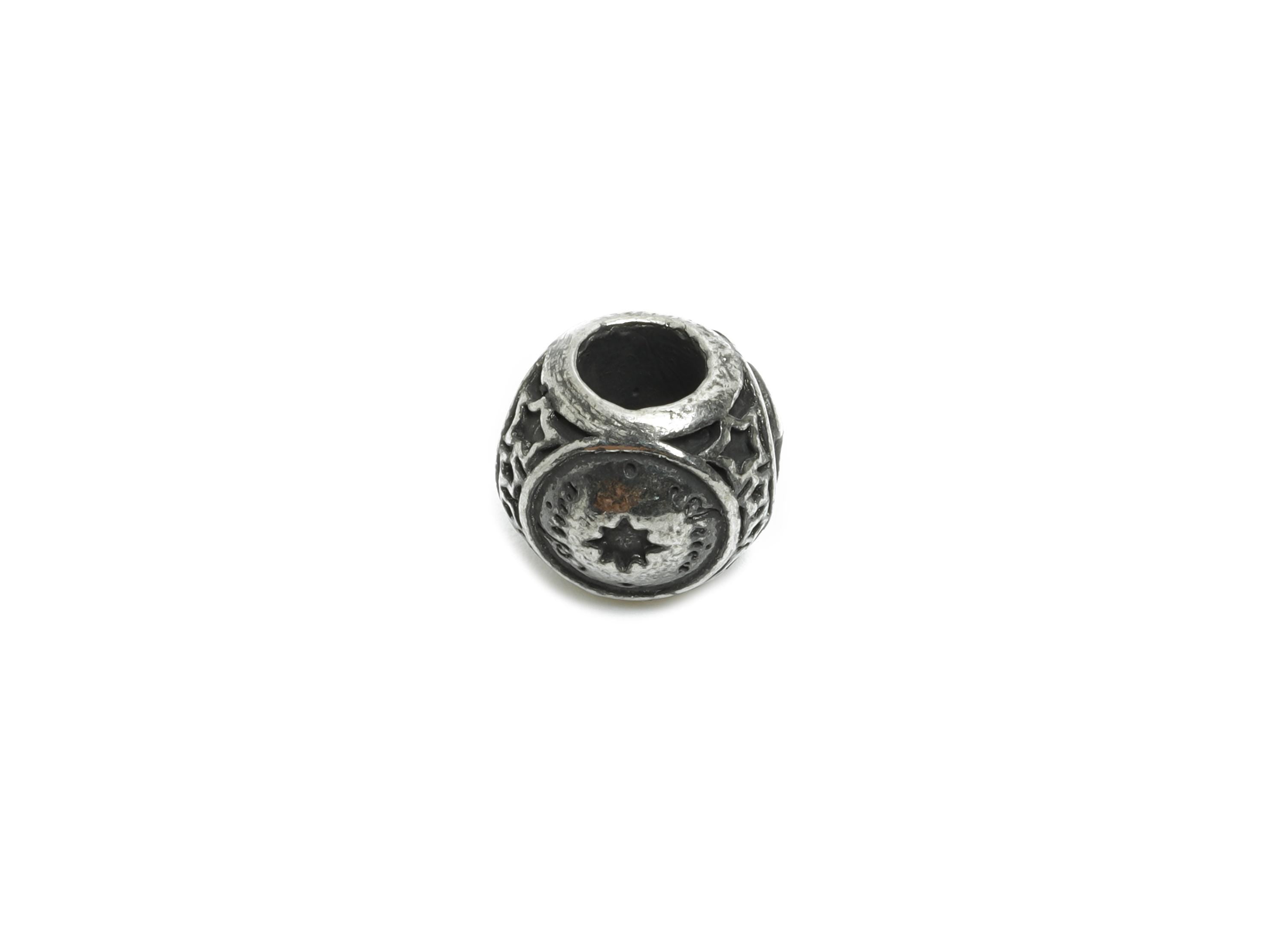 Steel Aries Zodiac Beads - Astrology Spacer Bead for Bracelet - 304 Stainless Steel - Horoscope Steel Spacer Beads - 9x10x9.7mm - SS1560C - DOMEDBAZAAR