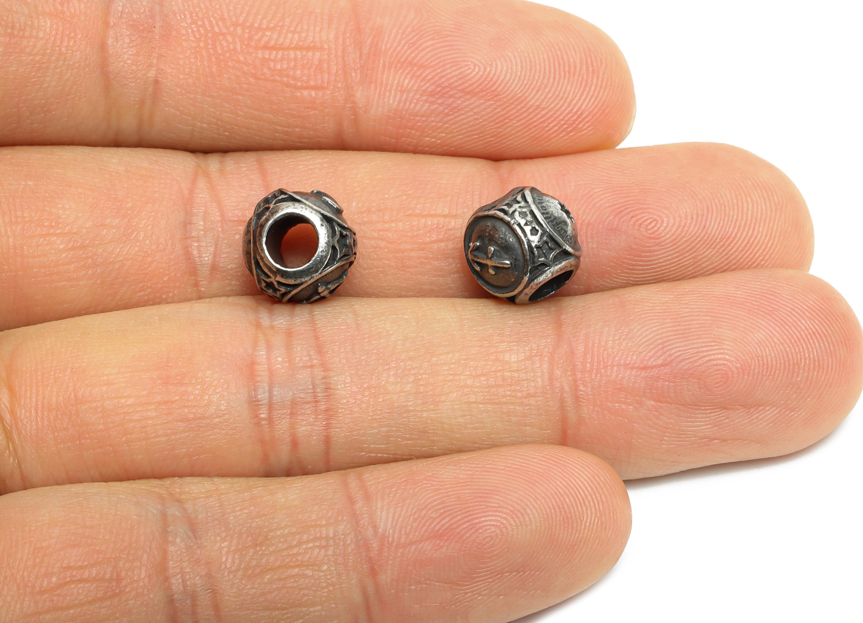 Steel Sagittarius Zodiac Beads - Astrology Spacer Bead for Bracelet - 304 Stainless Steel - Steel Horoscope Beads - 9x10x9.7mm - SS1560K - DOMEDBAZAAR