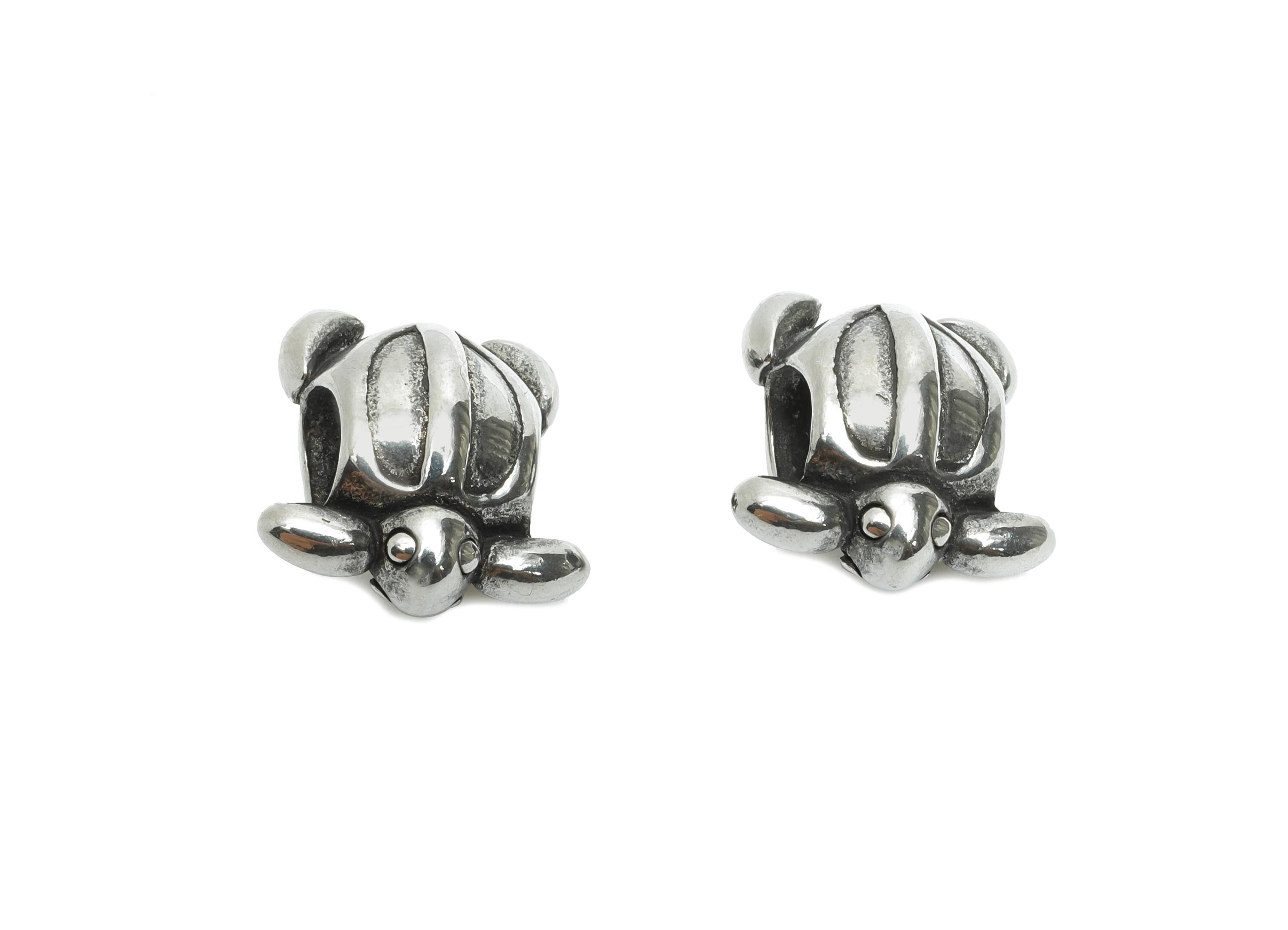 Stainless Steel Turtle Bead - Turtle Spacer Bead for Bracelet - 304 Stainless Steel - Marine Steel Spacer Bead - 14.65x14.58x9.58mm -SS1588 - DOMEDBAZAAR