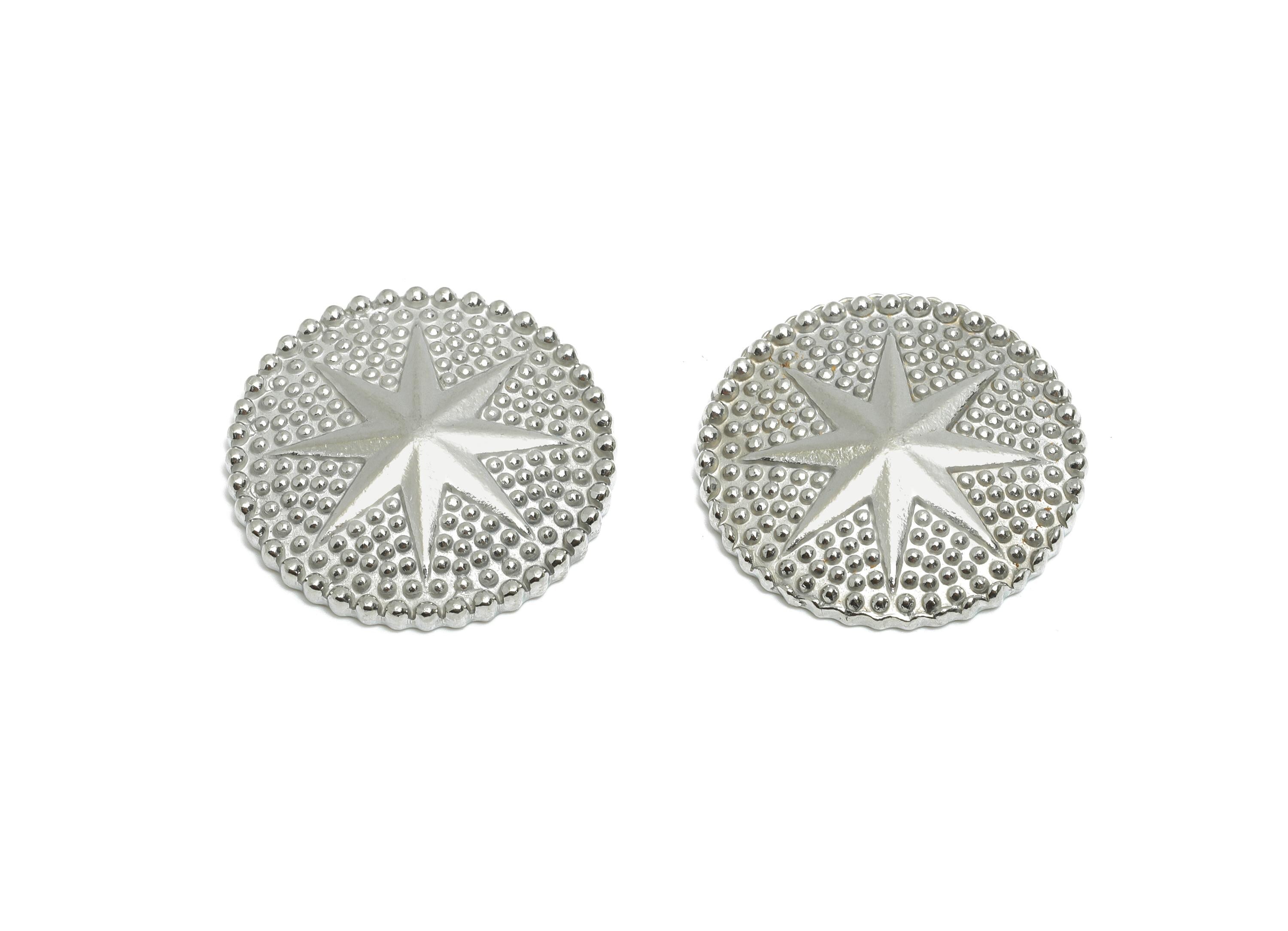 Stainless Steel Starburst  Charms - Steel Radiant Star Coin Charm - Modern Minimalist Star Jewelry - Steel Finding - 21x21x3mm - SS2079 - DOMEDBAZAAR