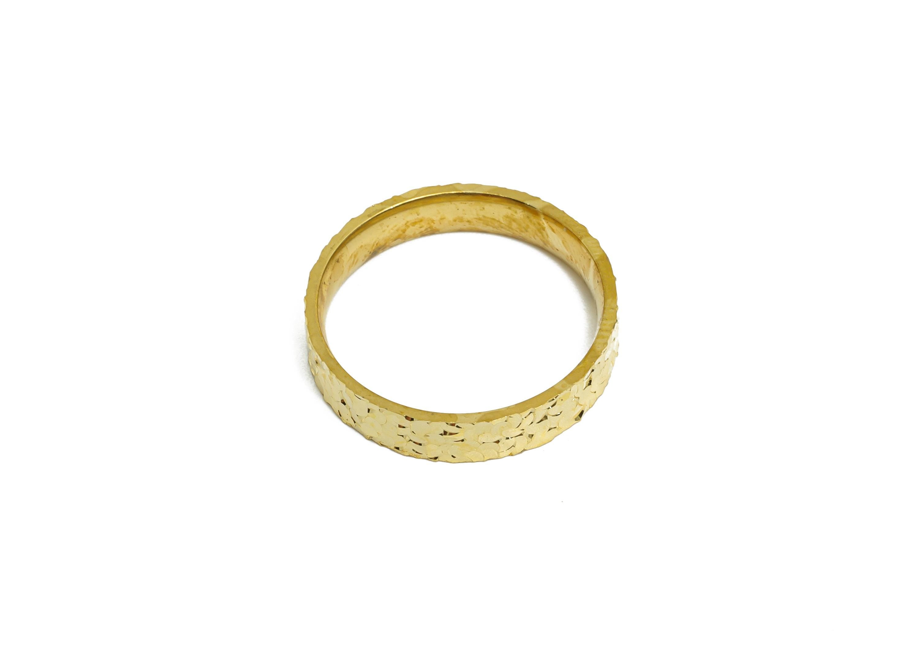 20mm Brass Ring - Raw Brass Textured Wide Ring Jewelry - Minimalist Everyday Wear Ring - Stylish Jewelry Brass - 20.16x20.16x4mm - PP11182-7 - DOMEDBAZAAR