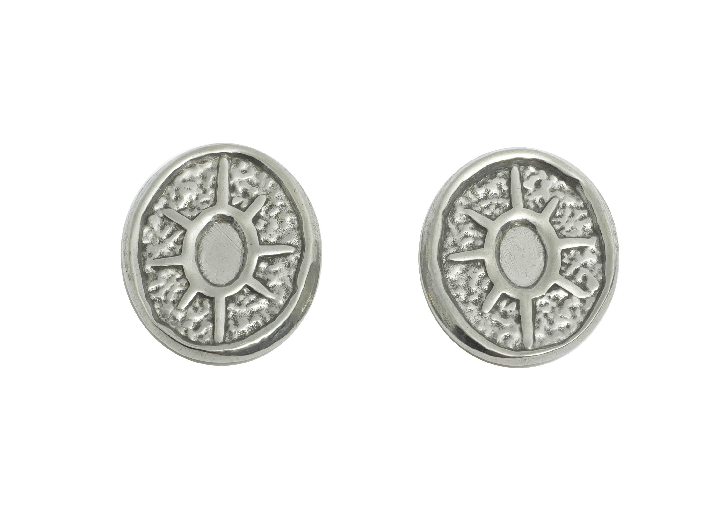 Stainless Steel Sun Charms - Textured Oval Sunburst Charm - Oval Craft Supply For Gemstone - Stainless Steel Jewelry - 18x14x1mm - SS1864 - DOMEDBAZAAR