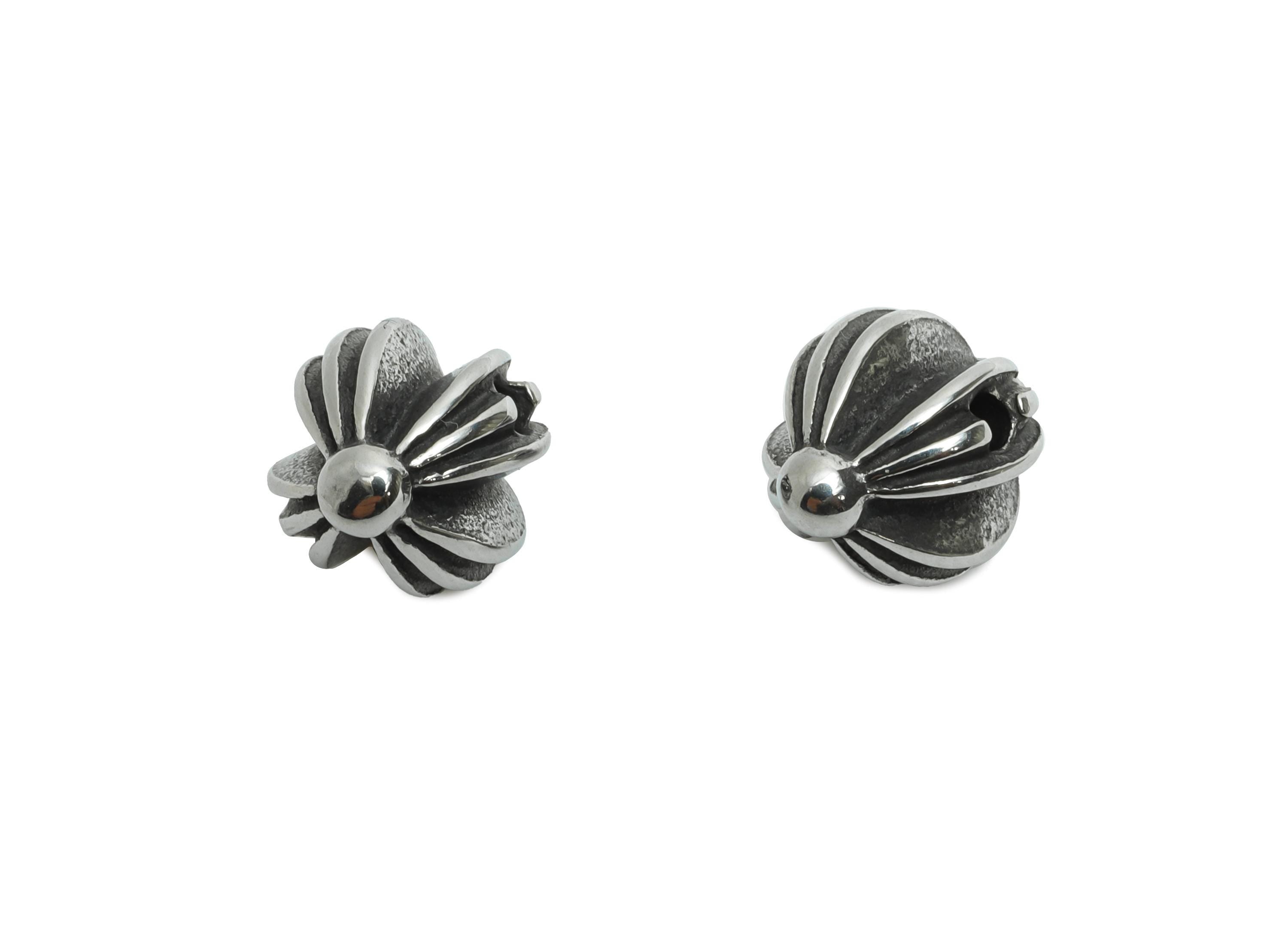 Stainless Steel Carved Beads - Spacer Bead for Bracelet - Antique Style Spacer Beads - Vintage Inspired Jewelry Bead - 12x9.56x9mm - SS1601 - DOMEDBAZAAR