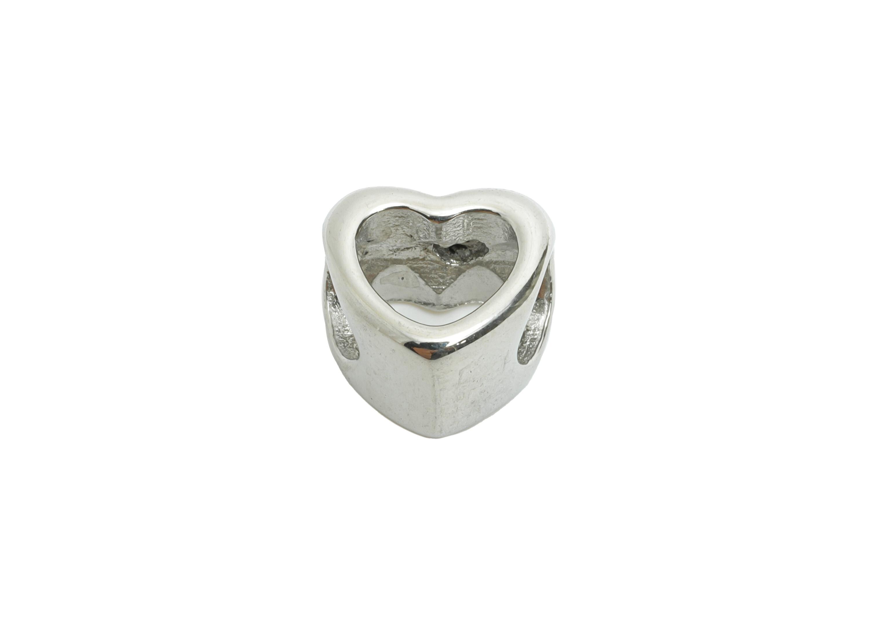Stainless Steel Heart Beads - Hollow Heart Spacer Bead for Bracelet - Smooth Stainless Steel Bead - Detailed Spacer Beads - 10x9x7mm -SS1597 - DOMEDBAZAAR