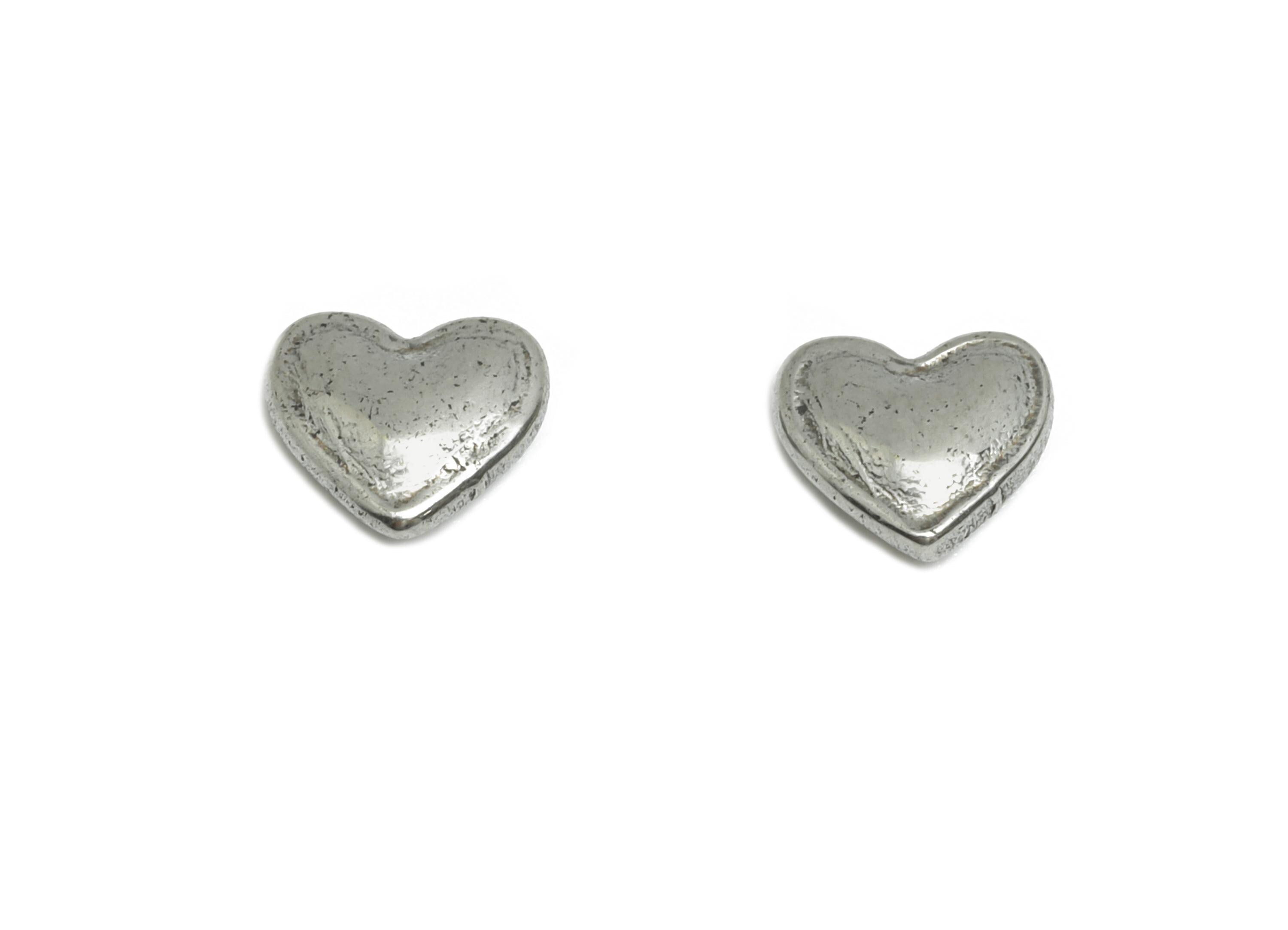 Stainless Steel Heart Charms - Mini Metallic Heart Charms - Romantic Heart Design - Decorative Jewelry Accent - 5.85x6.08x2.18mm - SS1775 - DOMEDBAZAAR