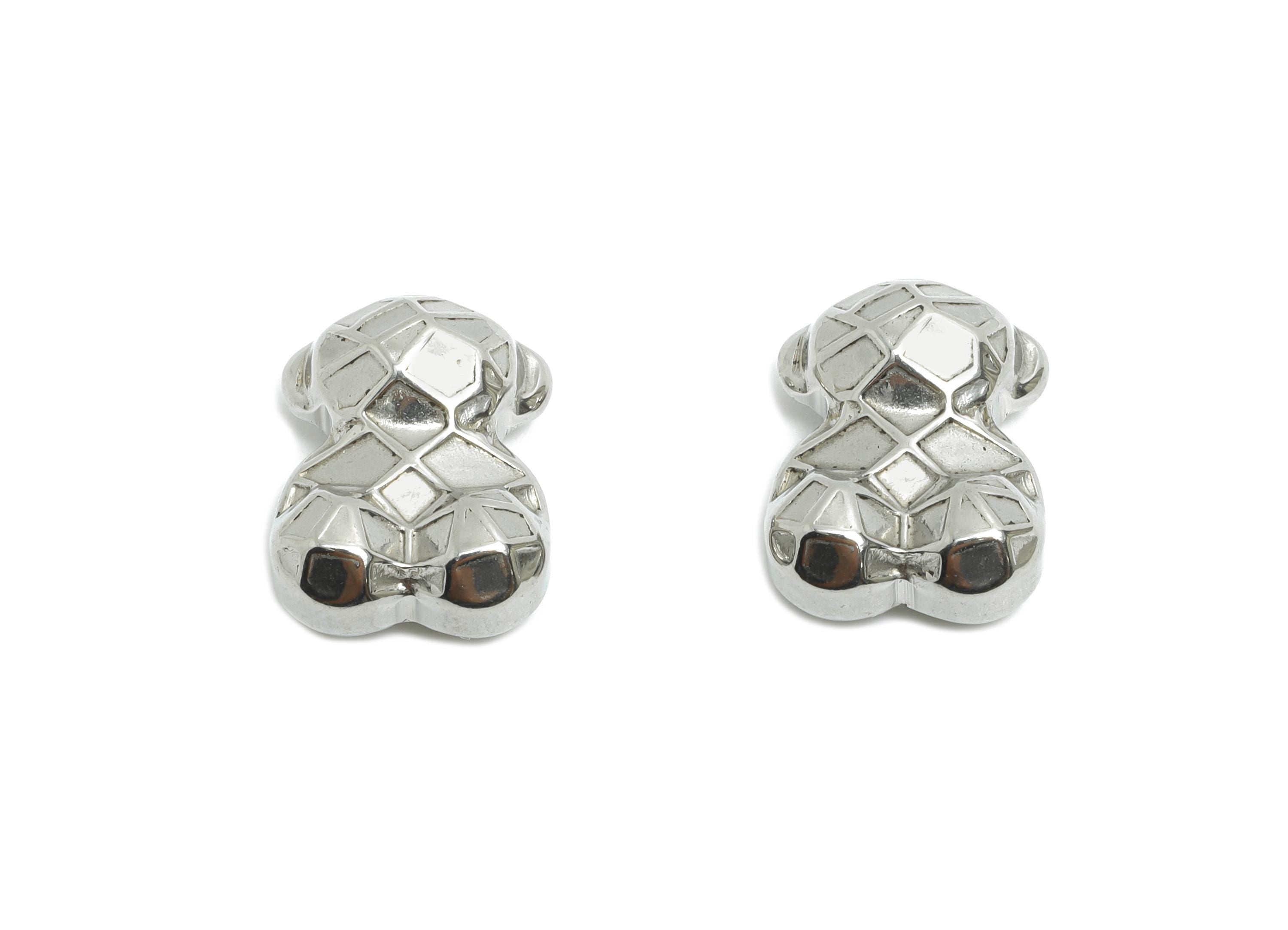 Stainless Steel Bear Charms - Faceted Solid Bear Charm - Geometry Cute Bear Charm - Modern Stainless Steel Jewelry - 13x10x5mm - SS2077 - DOMEDBAZAAR