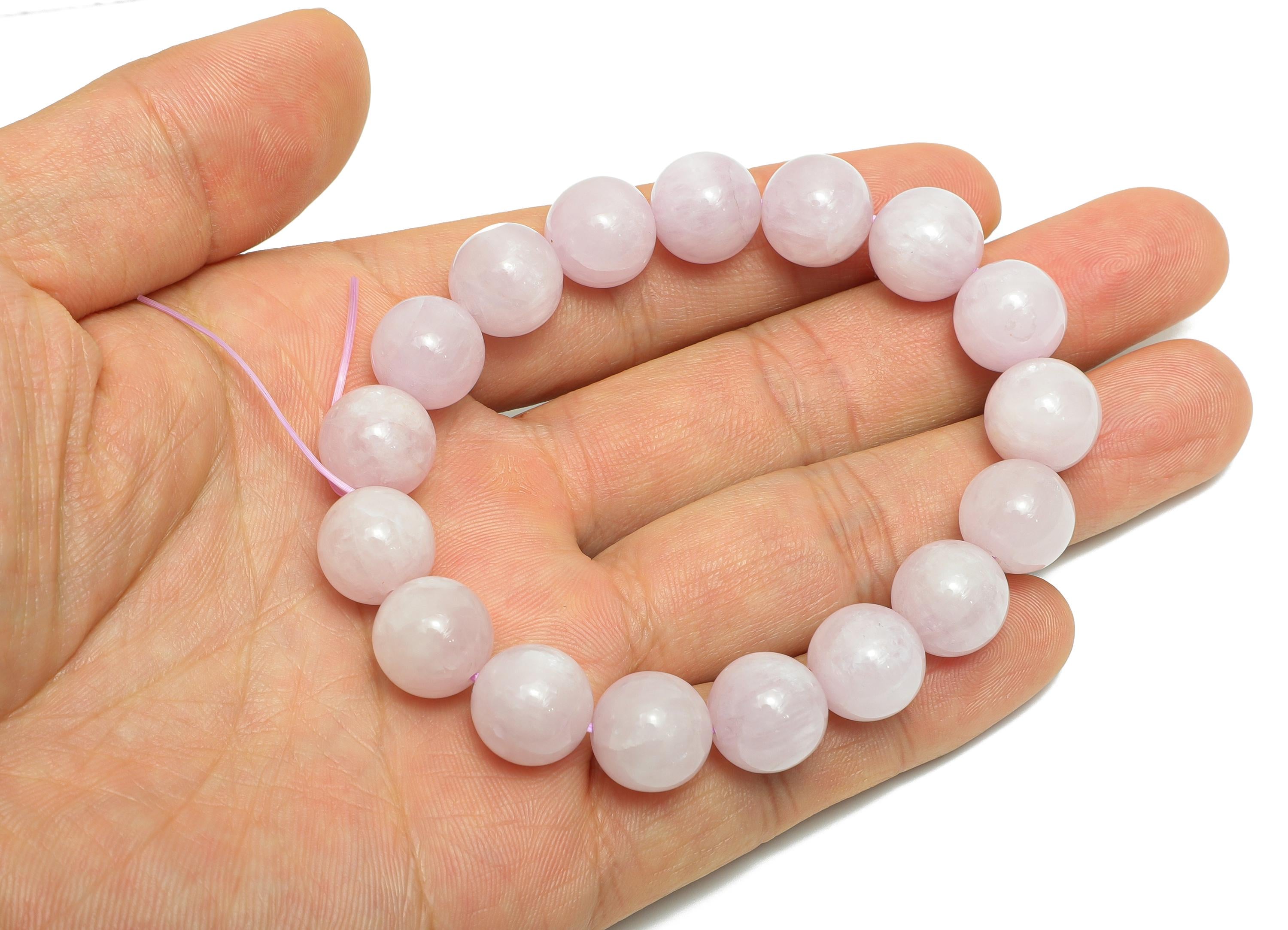 Kunzite Cyprinite Crystal Bead - Purple Bead for Crafting - 1 Strand/18Pcs/47g Around - Calming Energy Crystal Bead - 13x13x13mm - NS2865 - DOMEDBAZAAR