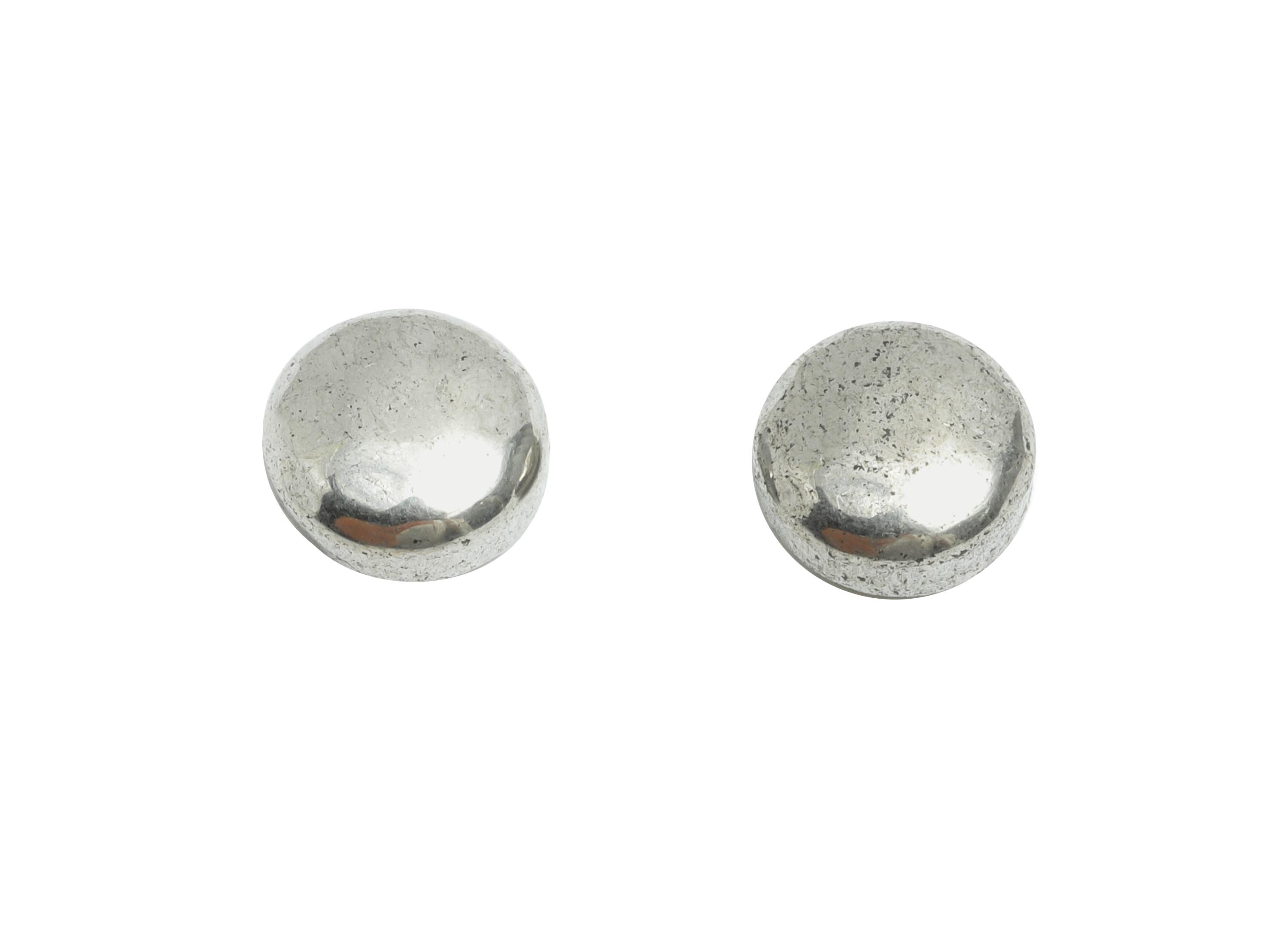 Polished Steel Round Bead - Shiny Silver Dome Jewelry Component - Sleek Solid Minimalist Bead- Stainless Steel Jewelry - 8x8x4.6mm - SS1908 - DOMEDBAZAAR