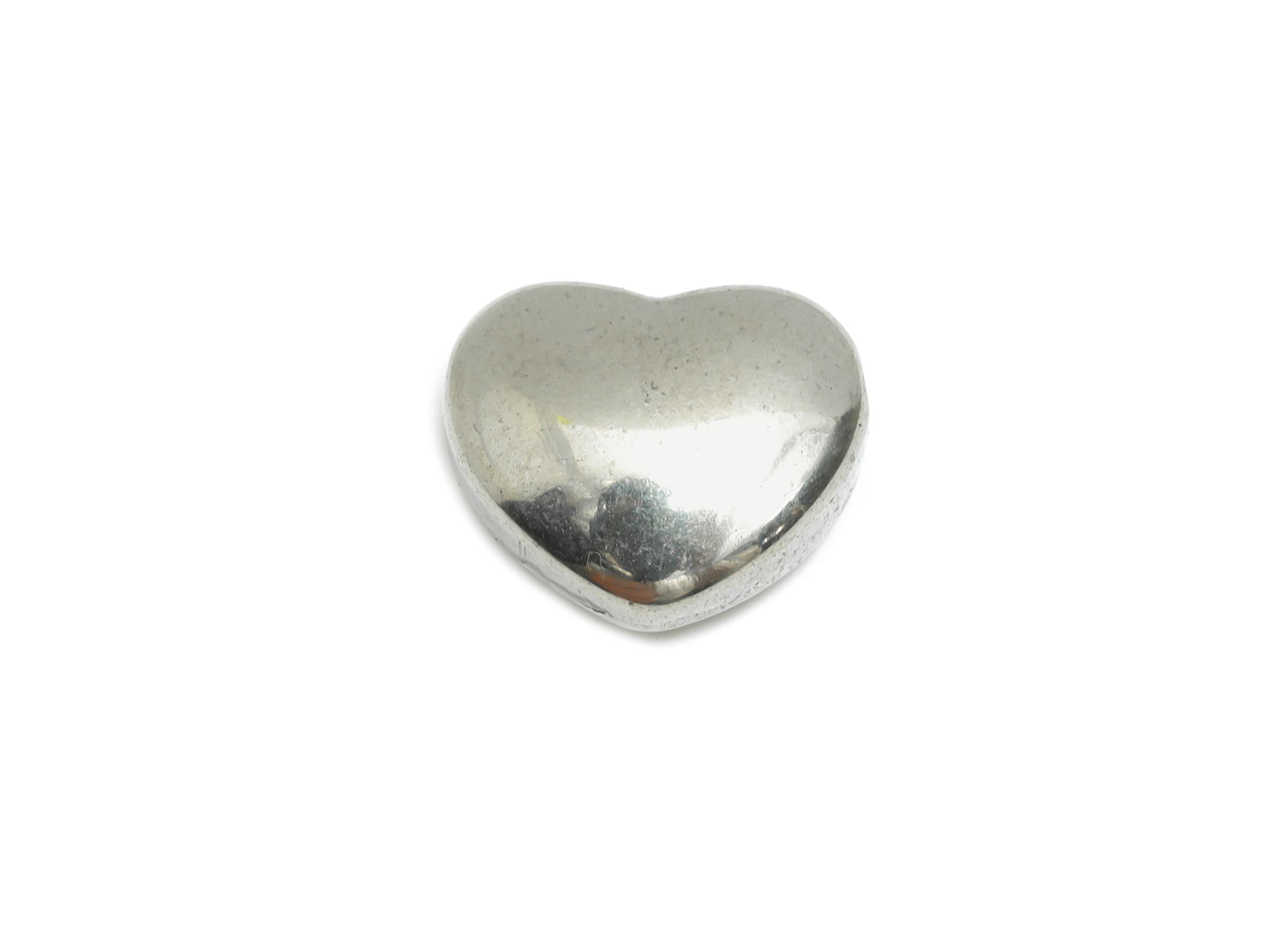 Stainless Steel Heart Bead - Sleek Silver Heart Bracelet Bead - Romantic Heart Jewelry - DIY Jewelry Accessory - 12.49x10.76x5.94mm - SS1859 - DOMEDBAZAAR