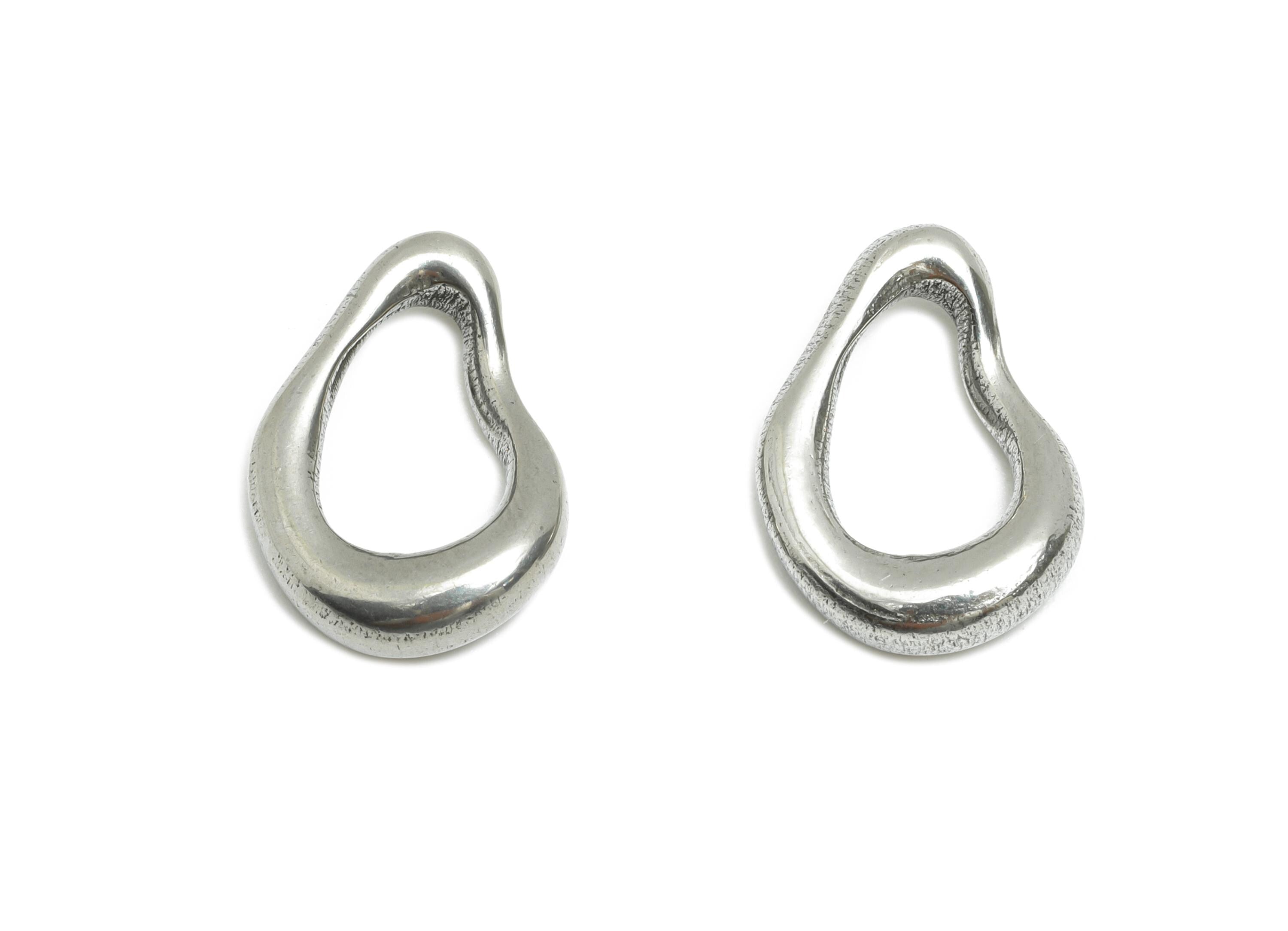 Stainless Steel Teardrop Charm - Abstract Metallic Irregular Charm - Textured Drop Charm - Minimalist Jewelry Making - 15x10x2.7mm - SS1955 - DOMEDBAZAAR