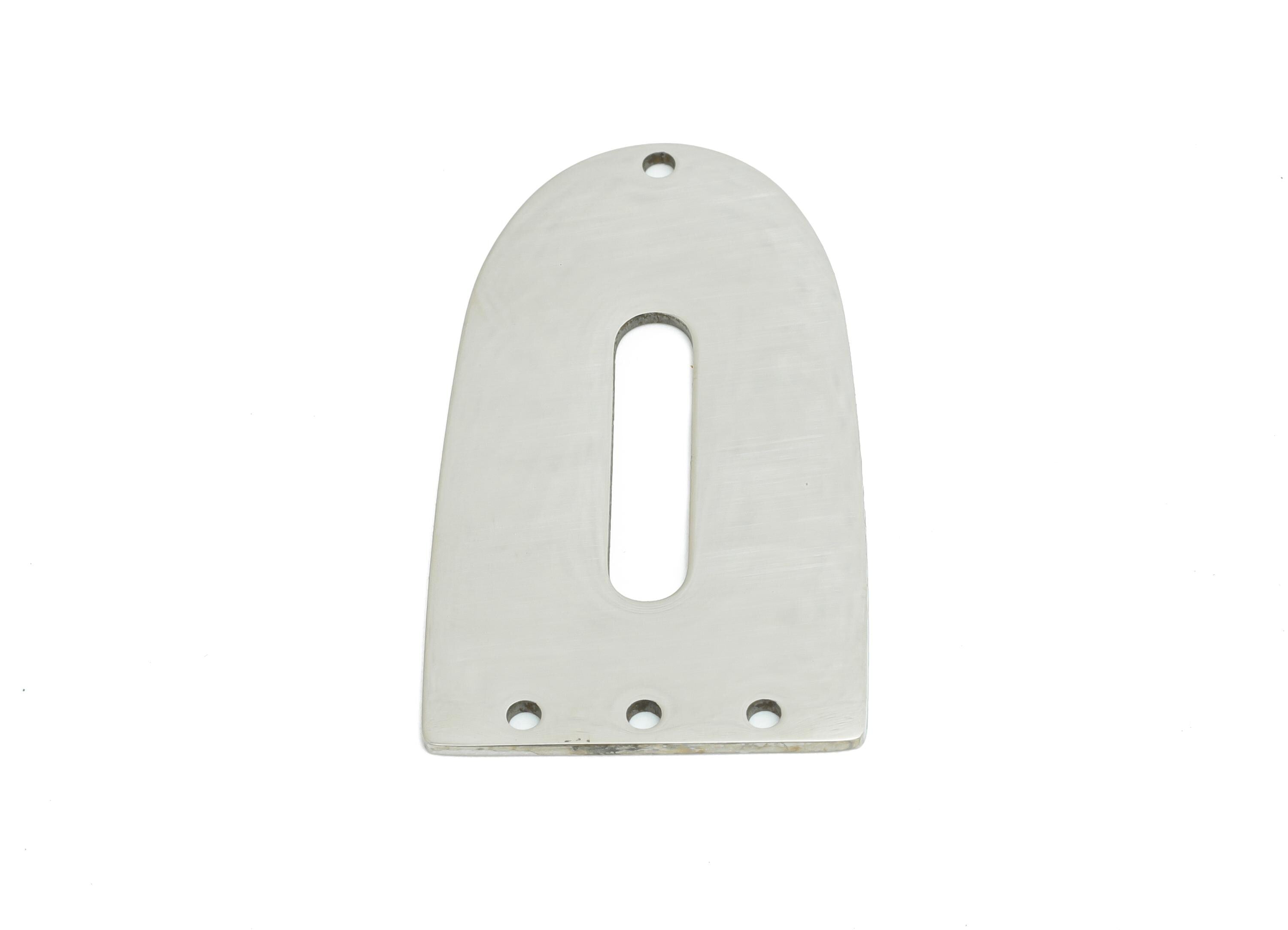 Steel Domed Connector - Flat Modern Connector Plate For Jewelry Making - Stainless Steel Multi-Hole Connector Pendant - 35x20x0.9mm - SS2521 - DOMEDBAZAAR