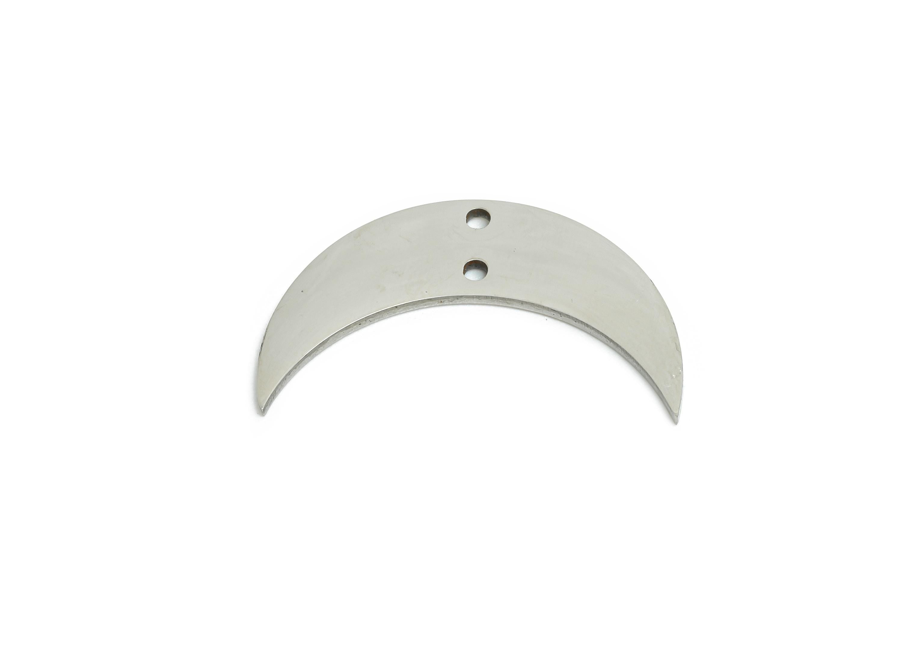 Steel Crescent Earring Charm - Minimalist Crescent Earring Connector - Celestial Moon Charm - Cutout For DIY Craft - 21.4x12x0.98mm - SS2295 - DOMEDBAZAAR