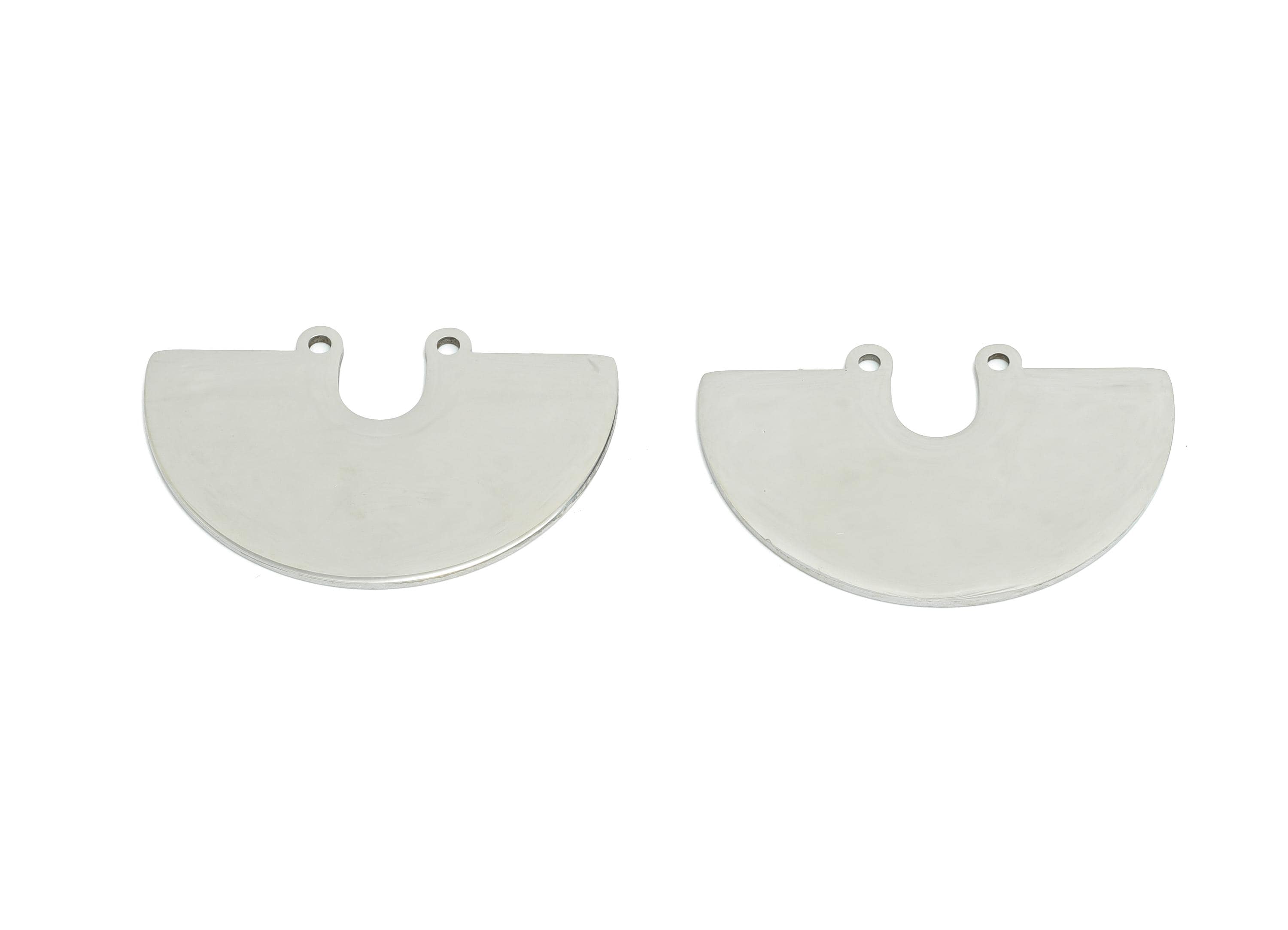 Steel Half Moon Pendant - Minimalist Geometry Charm for DIY Jewelry - High-Quality Half Moon Stainless Steel Charm - 33x21x0.98mm - SS2532 - DOMEDBAZAAR