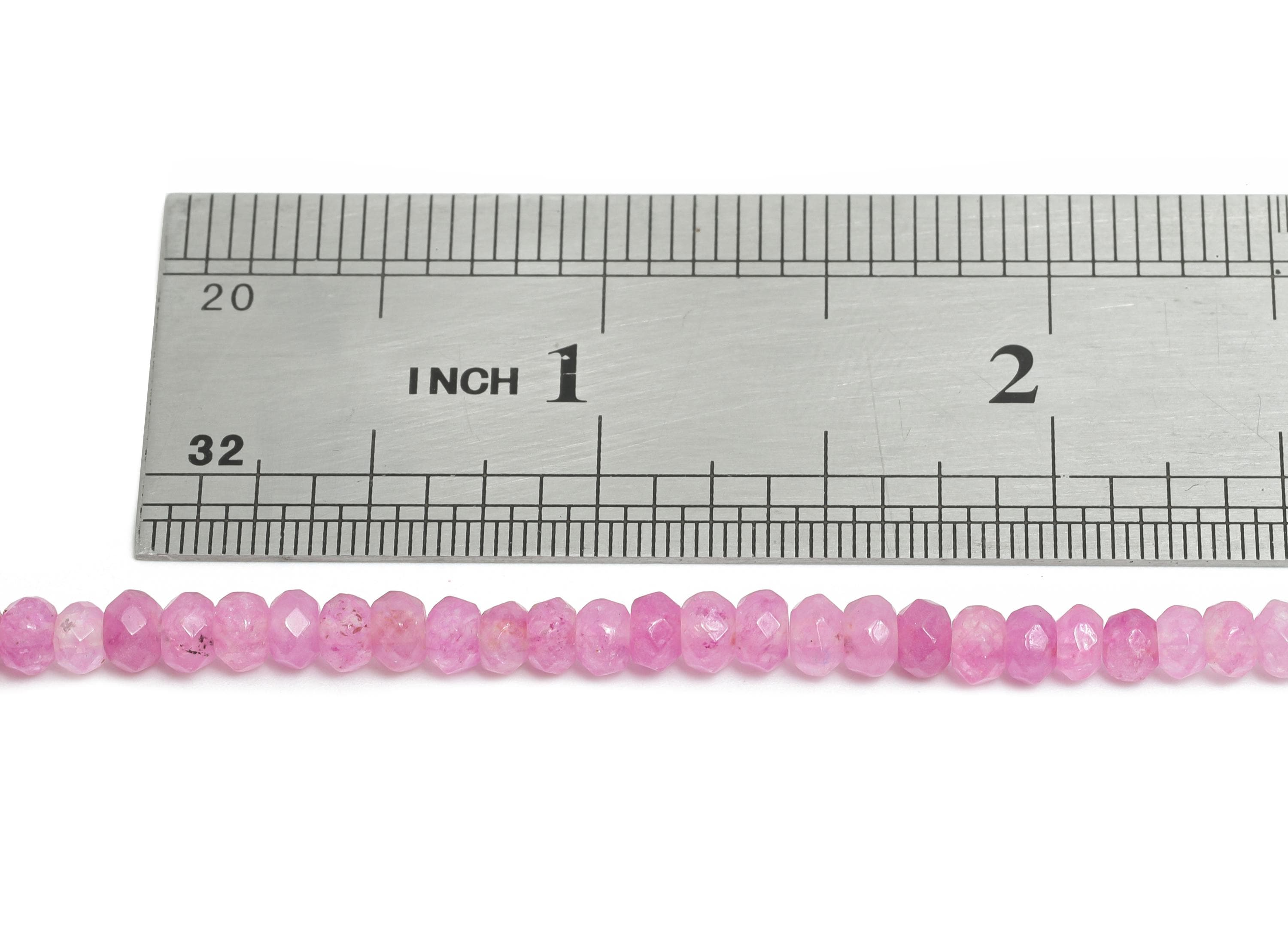 2x4mm Amethyst Natural Stone Bead - Faceted Rondella Amethyst 14.56 inch /Strand - DIY Crafting Gemstone Bead - Bead Craft Supplies - NS2984 - DOMEDBAZAAR