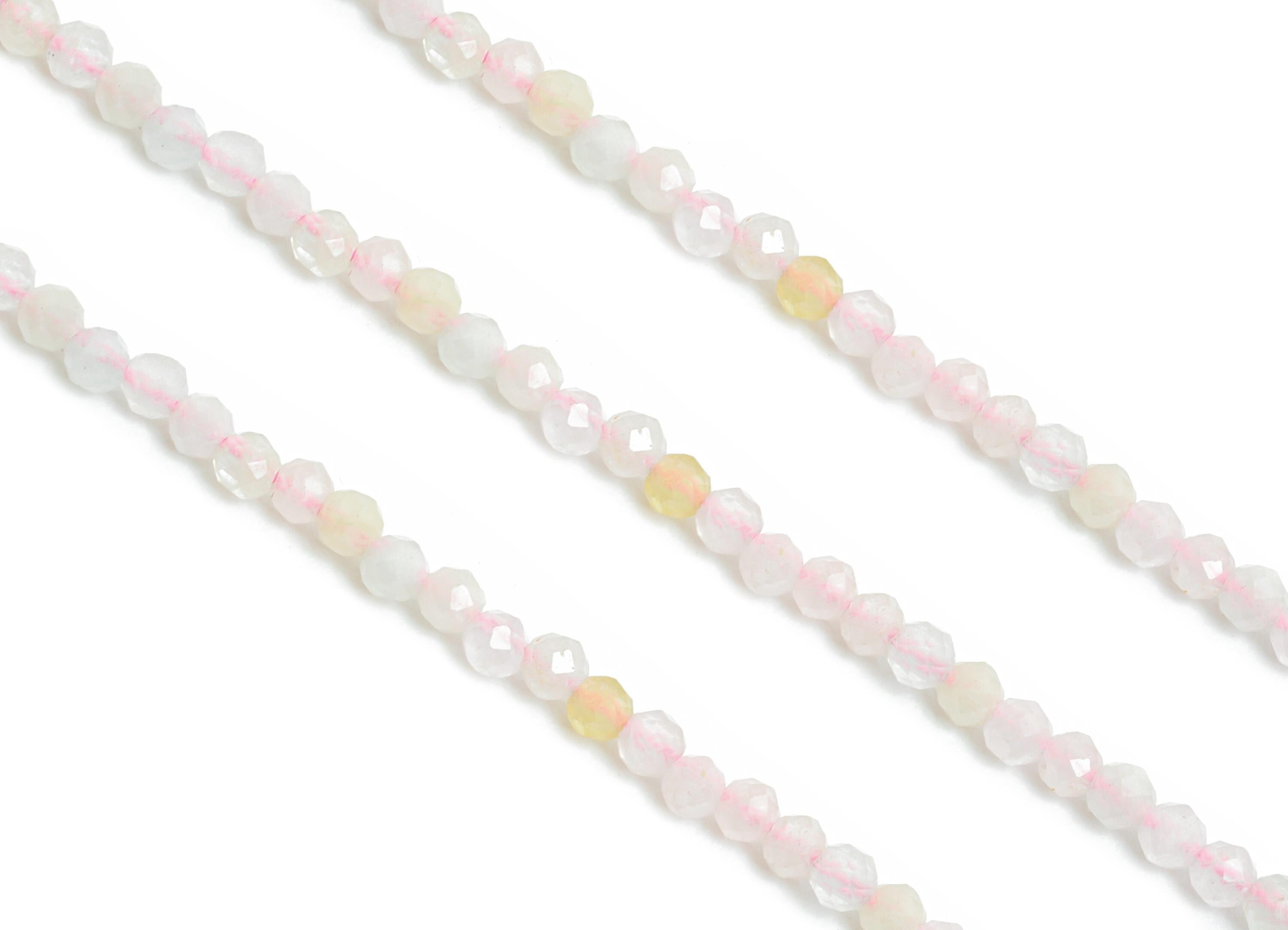 2x1.72mm Pink beryl Natural Stone Beads - Pink beryl Bead 15.35 Inch/Strand - DIY Necklace Supplies - Handmade Necklace Beads - NS2487 - DOMEDBAZAAR