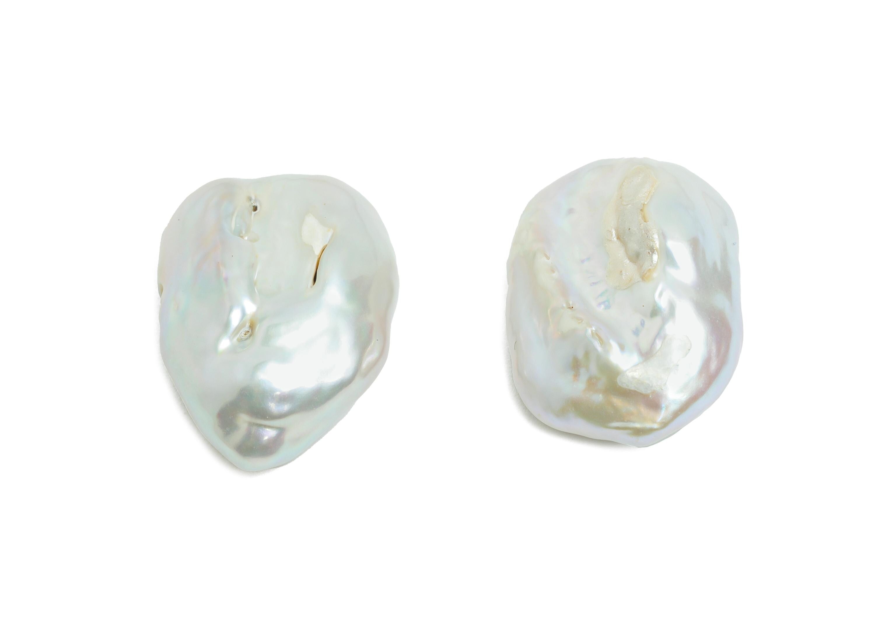 Freshwater Pearls - Baroque Pearls - Iridescent Geometric Pearls - Elegant Irregular Pearls - Baroque Jewelry Making - 21x14mm - NS2421 - DOMEDBAZAAR