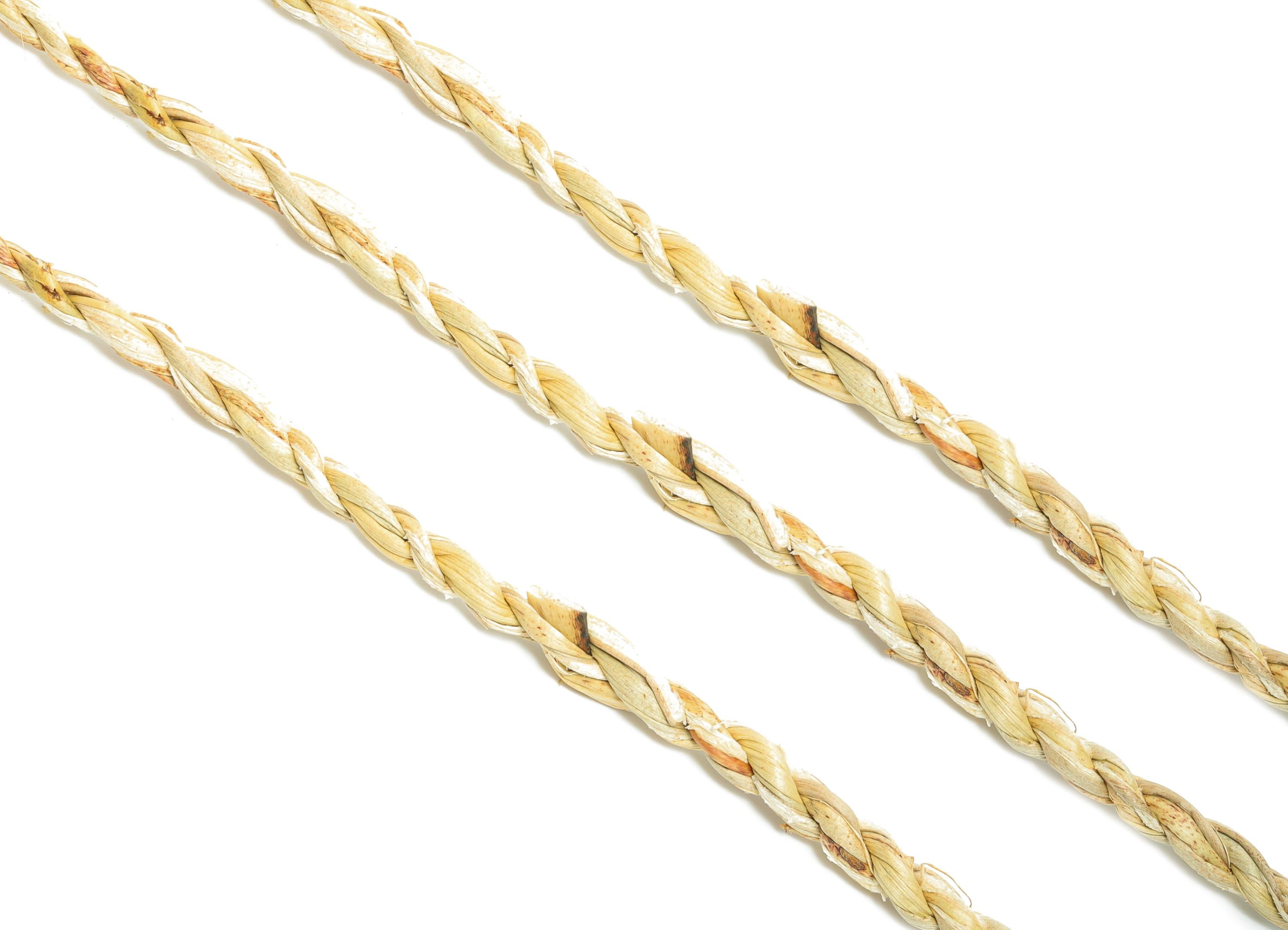 Natural Water Hyacinth Rope - 10yard/roll Twisted Rope from Thailand - Handmade Rope for Decoration - Rustic Twine for DIY Crafts - HM1067 - DOMEDBAZAAR