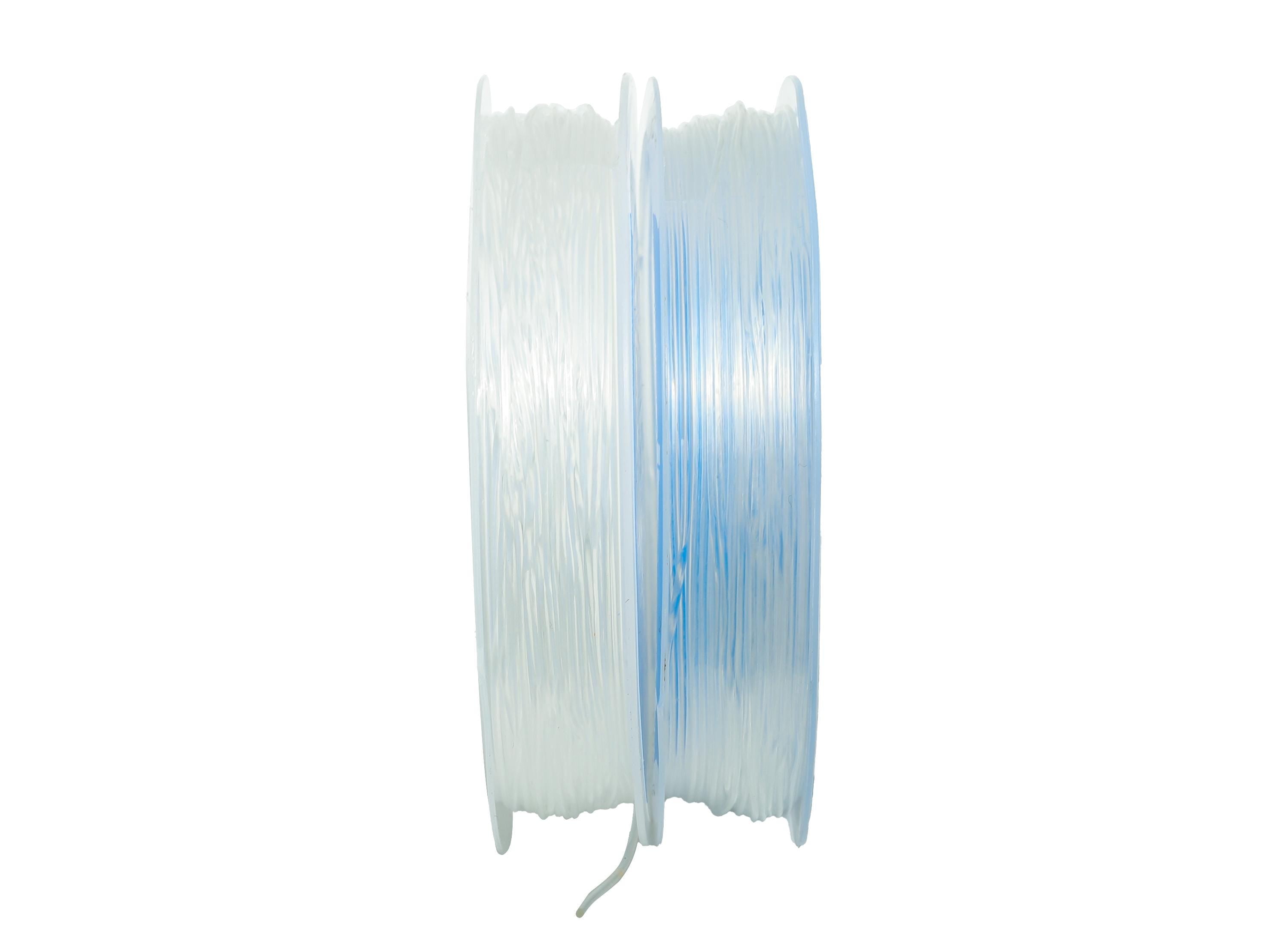 0.7mm Elastic Thread - Elastic for Crafts 8m/Roll - Clear Bead String Jewelry Making - Plastic Crystal Beading Stretch Cord - TH1103-0.7 - DOMEDBAZAAR