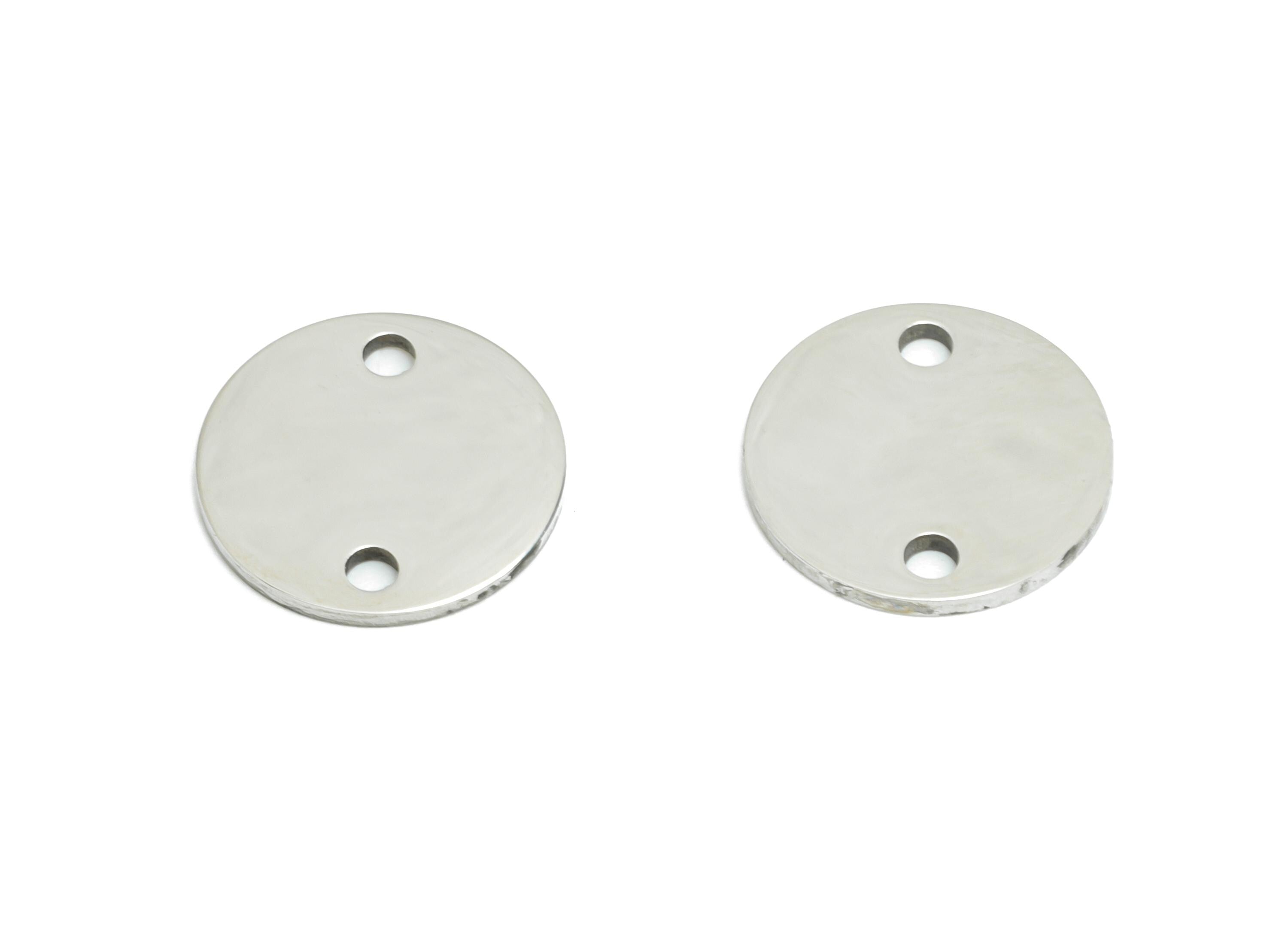Steel Round Connector - Customizable Flat Round Connector for DIY Jewelry - High-Quality Stainless Steel Coin Connector - 11x11x0.9mm-SS2341 - DOMEDBAZAAR