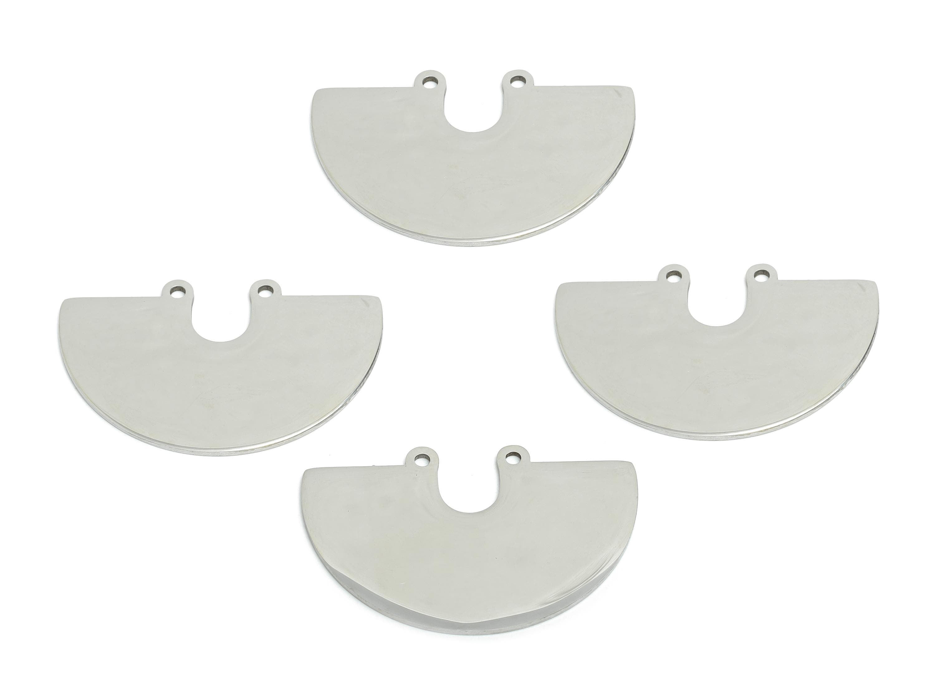 Steel Half Moon Pendant - Minimalist Geometry Charm for DIY Jewelry - High-Quality Half Moon Stainless Steel Charm - 33x21x0.98mm - SS2532 - DOMEDBAZAAR