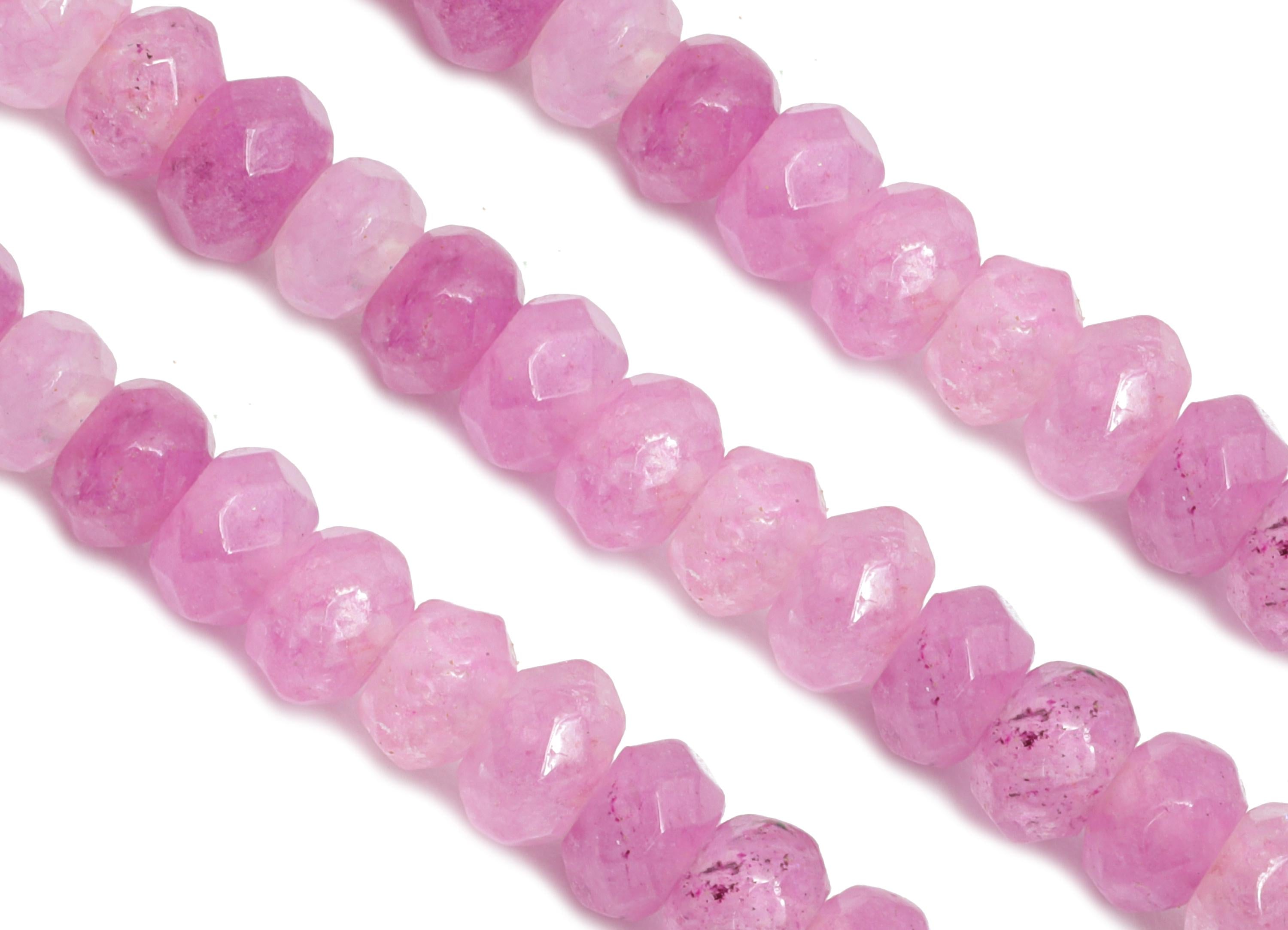 2x4mm Amethyst Natural Stone Bead - Faceted Rondella Amethyst 14.56 inch /Strand - DIY Crafting Gemstone Bead - Bead Craft Supplies - NS2984 - DOMEDBAZAAR