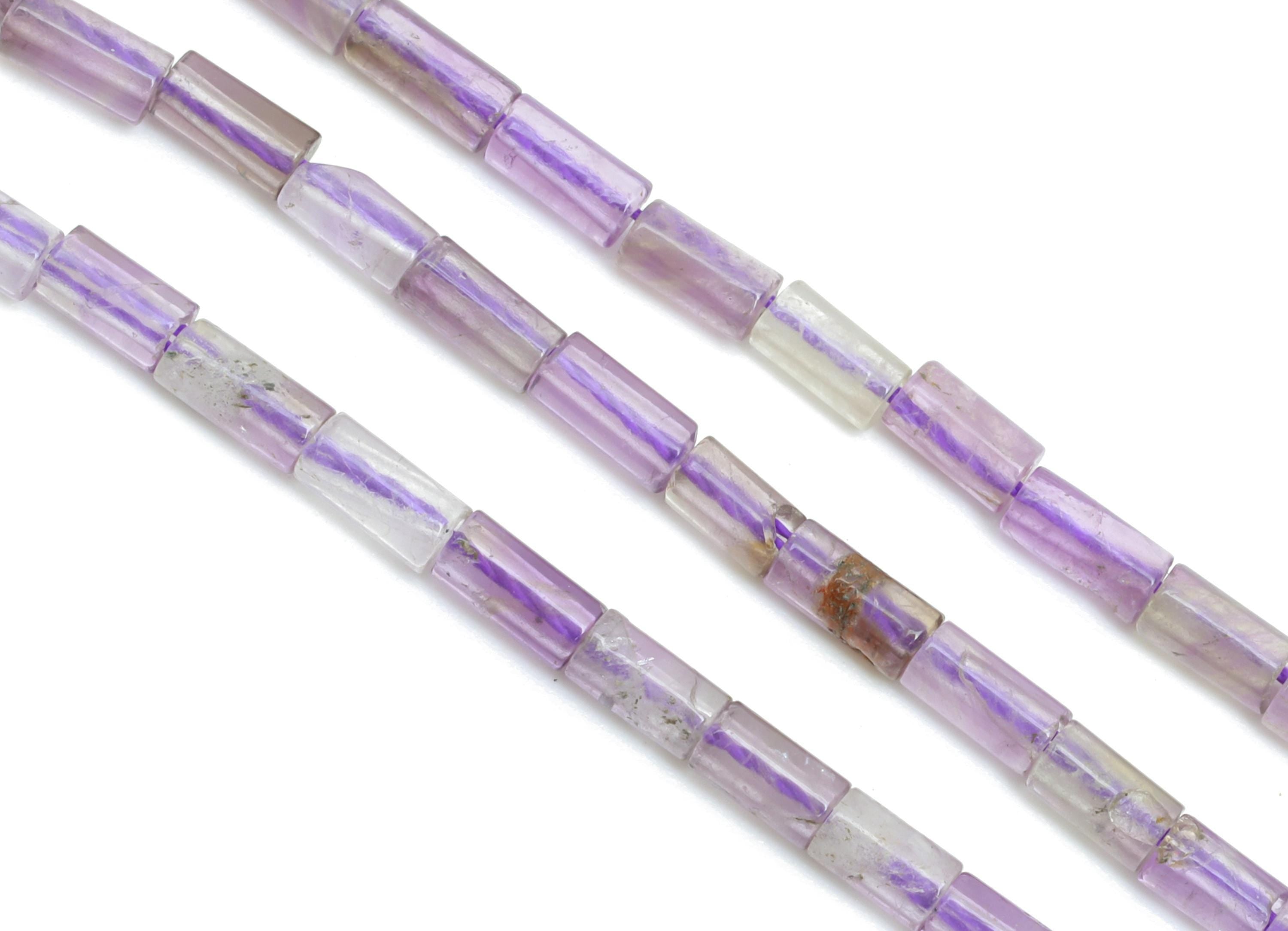 4x2mm Indian Agate Natural Stone - Cylinder Bead Stone 15.35 Inch/Strand - Cylinder Tube High-Quality Bead - Bead Craft Supplies - NS2969 - DOMEDBAZAAR