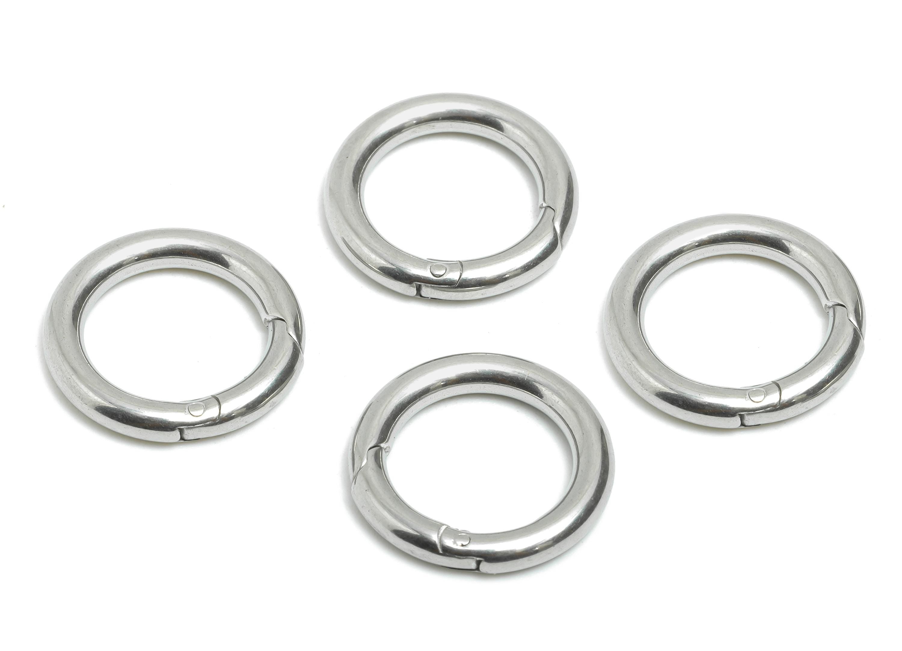 2.5*16mm Steel Lobster Clasp - Round DIY Jewelry Connector Clasp - Carabiner Parrot Clasp - Spring Snap Hook - Key Ring Accessory - SS1537 - DOMEDBAZAAR