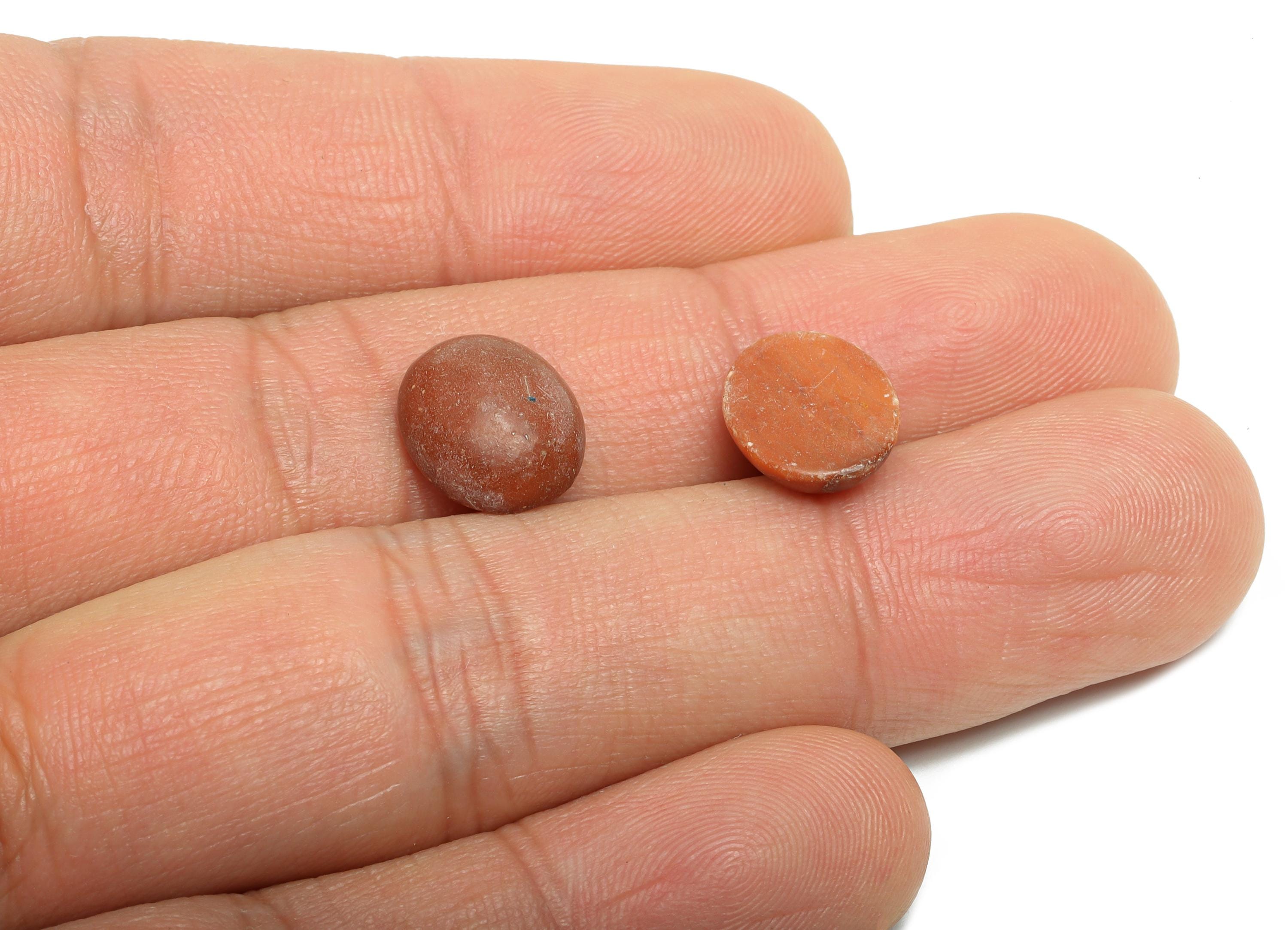 10*12mm Red Peacock Ore Natural Stone - Oval Cabochon for Bezel Setting - Setting Stone for Ring or Pendant - DIY Craft Gemstone - NS2909 - DOMEDBAZAAR