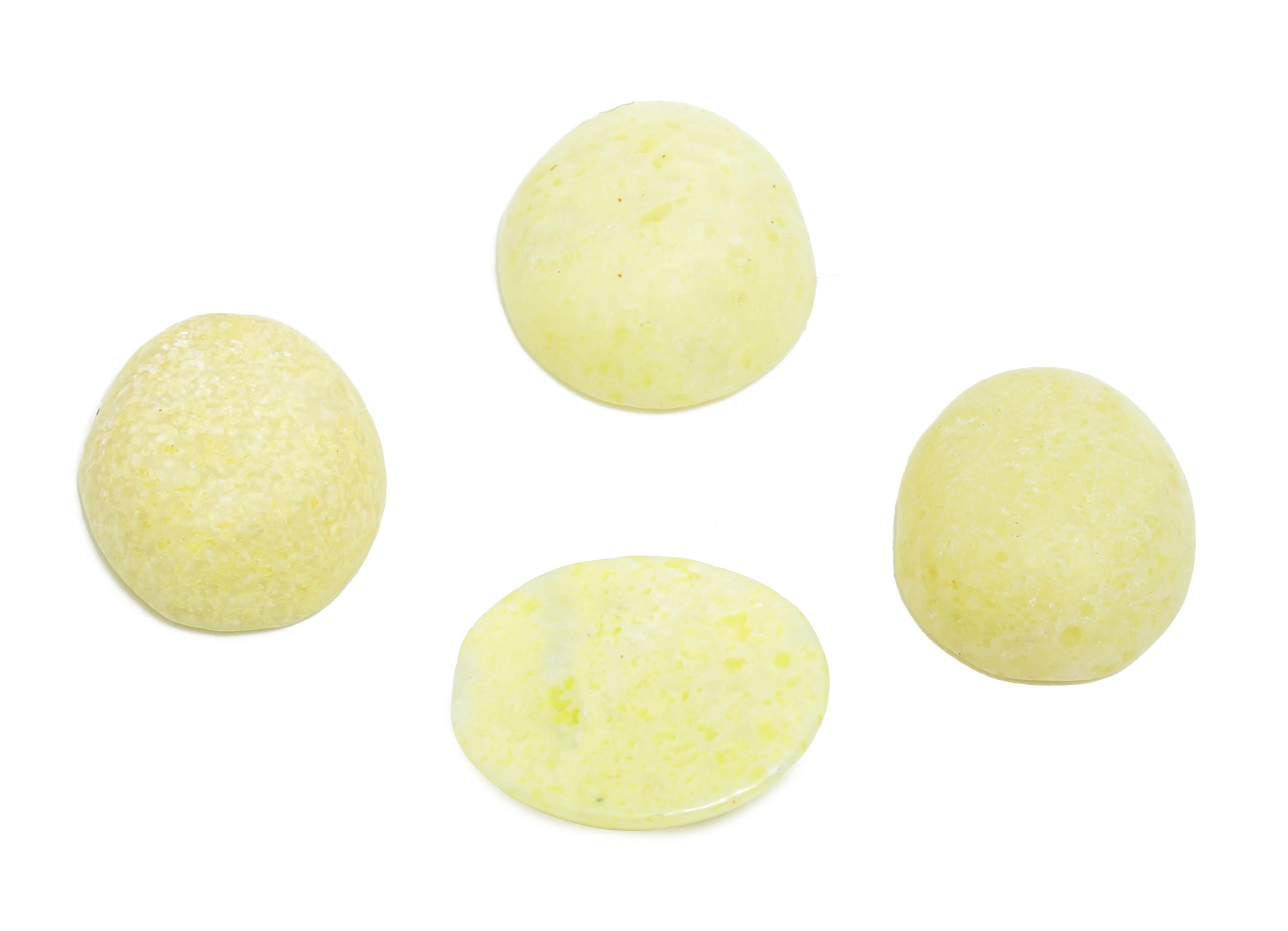 10*12mm Lemon Jade Natural Stone - Oval Cabochon for Bezel Setting - Setting Stone for Ring or Pendant - DIY Craft Gemstone Making - NS2910 - DOMEDBAZAAR