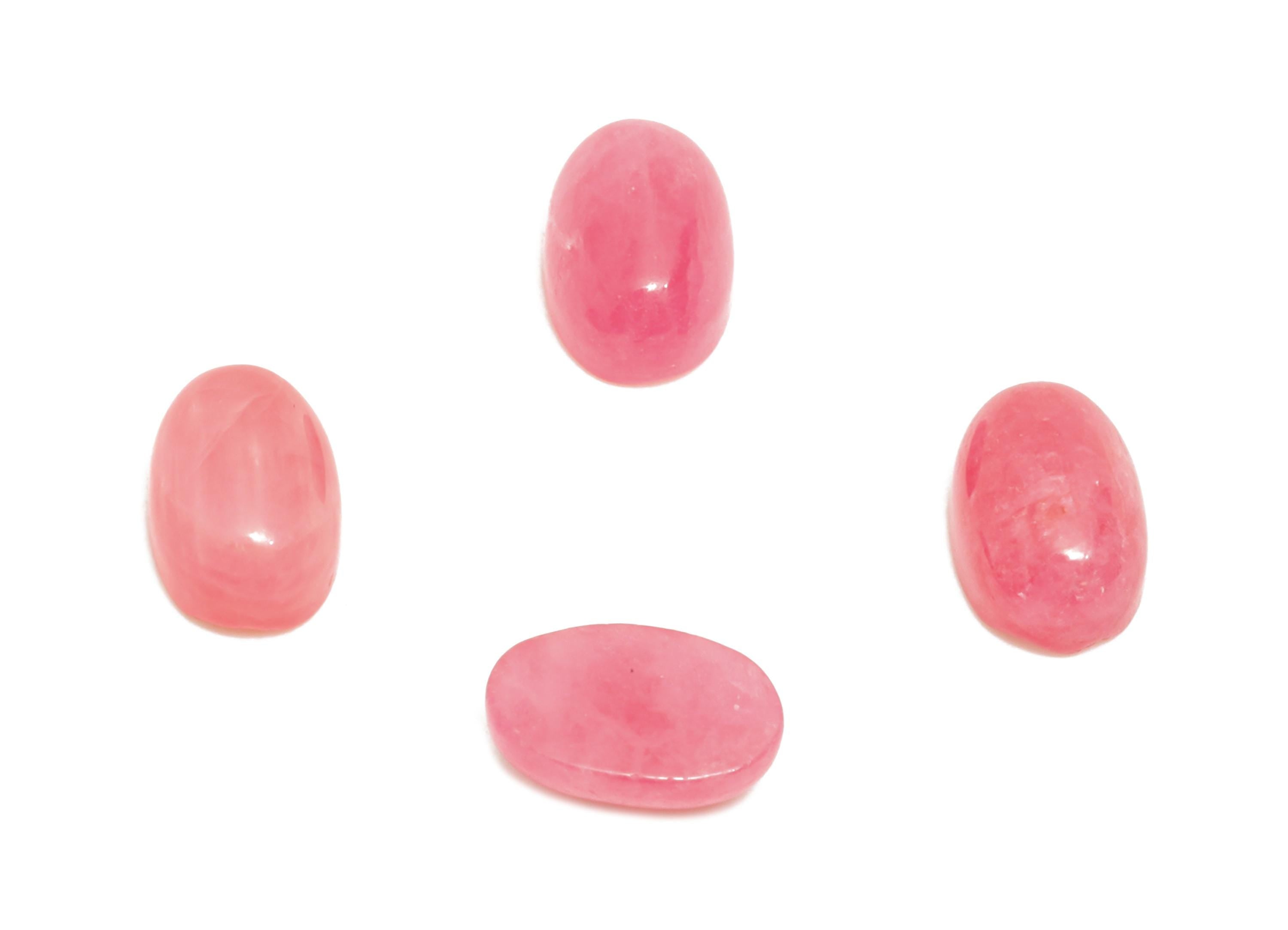 4*6mm Cabochon Oval Rhodanite Stone - Pink Brasil Rose For Crafts - Pink Stone For Bezel Setting - Rhodanite Stone For Jewelry Making-NS2714 - DOMEDBAZAAR