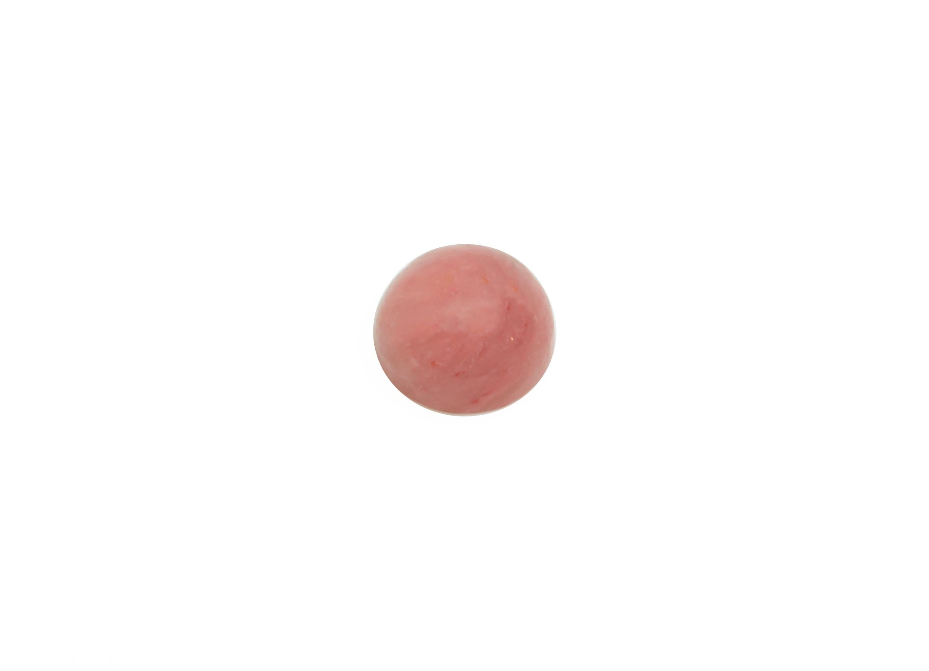 4mm Rhodonite Cabochon - Round Bezel Setting Stone for Pendant Jewelry - Polished Cabochon for Rings - Healing Stone Gemstone - NS2929 - DOMEDBAZAAR