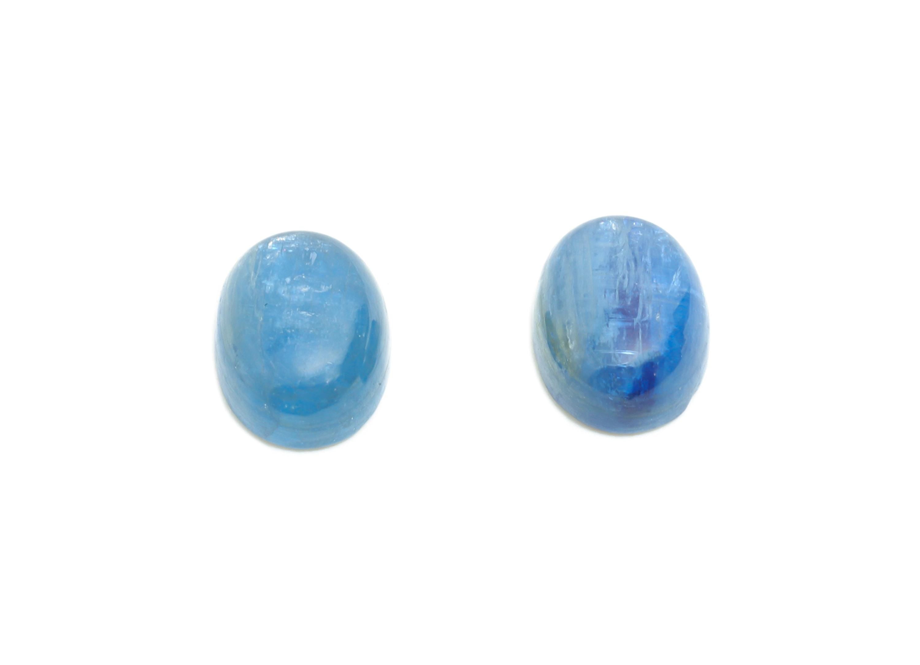 6*8mm Cabochon Oval Kyanite - Kyanite For Jewelry Making - High-Quality Kyanite Cabochon For Bezel Setting - Kyanite For Setting - NS2737 - DOMEDBAZAAR